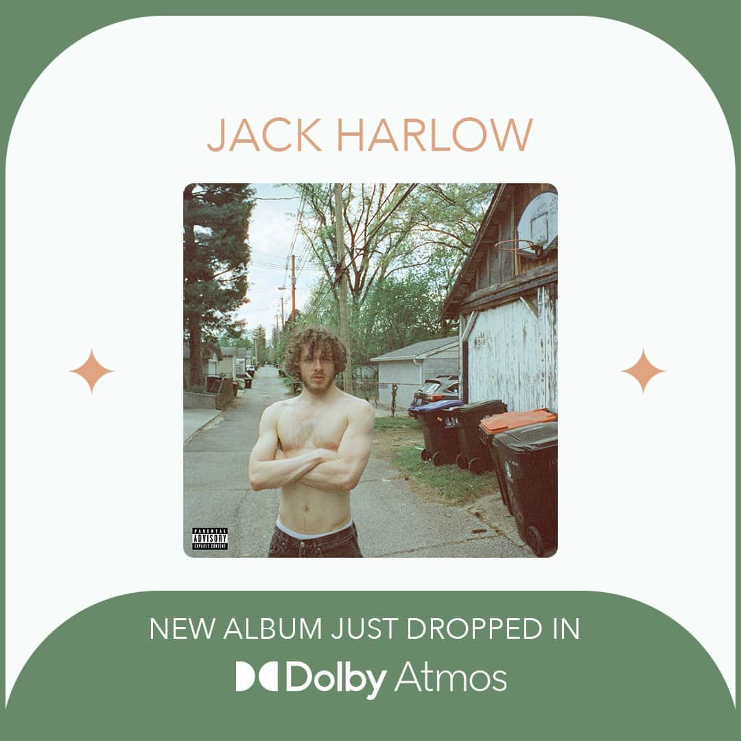 ドルビーラボラトリーズのインスタグラム：「Surprise!  @JackHarlow just dropped his third studio album #Jackman in #DolbyAtmos on @applemusic.」