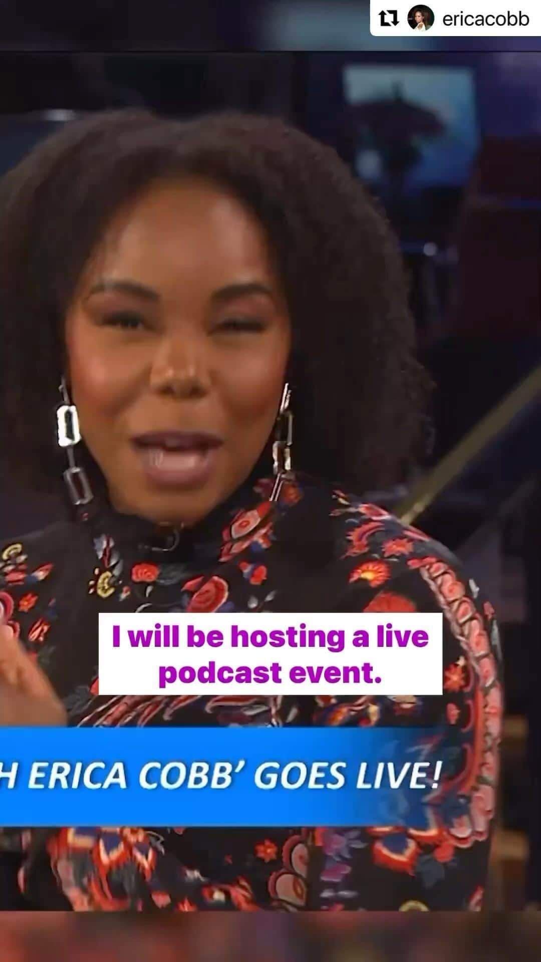 クラウディア・ジョーダンのインスタグラム：「Excited to be a part of this and @ericacobb ‘s first guest on her live show series! We’ll be in Denver June 16th talking about comebacks and so much more! Can’t wait!   #Repost @ericacobb with @use.repost ・・・ It’s more than a LIVE podcast, it’s a Summer kick-off featuring my special guest, a TRUE Comeback QUEEN @ClaudiaJordan!! With opening act, by my brother from the other mother, Comedian @AlJacksonIG.   Hosted Bar (@mixandshoot) and Food Truck Garden is included in this night of laughs, networking, community and shopping by some of my favorite local vendors and services, including @JarayForTheSlay and @ShopLariat.  A special collaboration with @AngelAesthetics will launch that evening as well.  Do NOT miss it, tickets are available now, click link in bio!  . . #comebacktv #ericacobb #dailyblastlive #dbl #comebackpodcast #livepodcast #denvercolorado #denver #denverlife #claudiajordan」