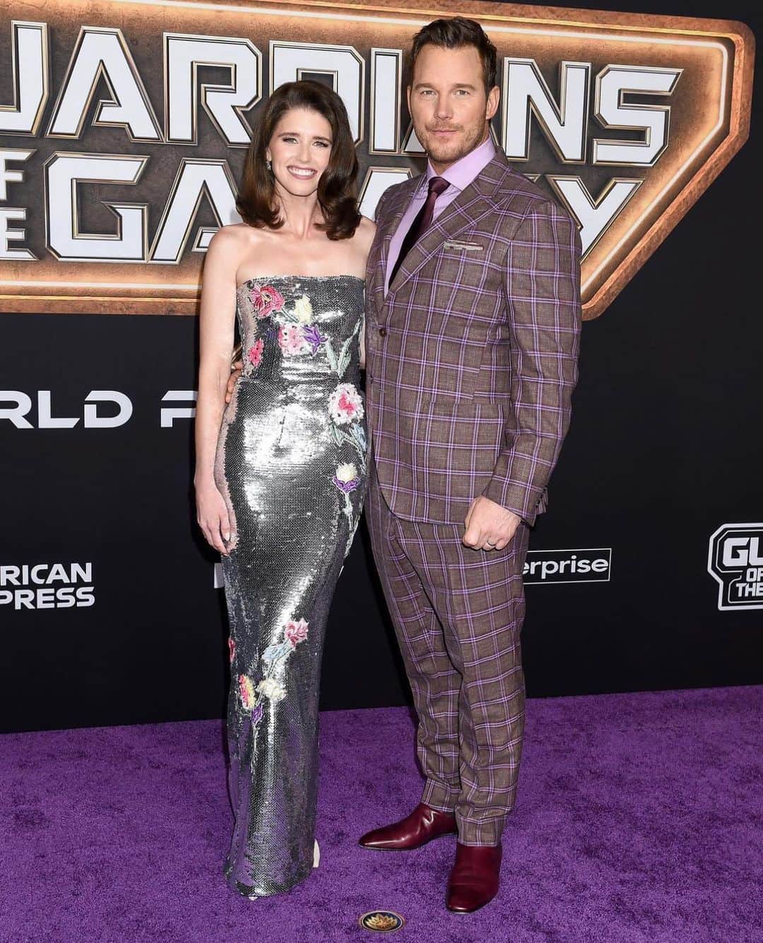 Monique Lhuillierのインスタグラム：「Gorgeous @katherineschwarzenegger attends the Guardians of the Galaxy Vol 3 World Premiere! ✨🌸 #moniquelhuillier」