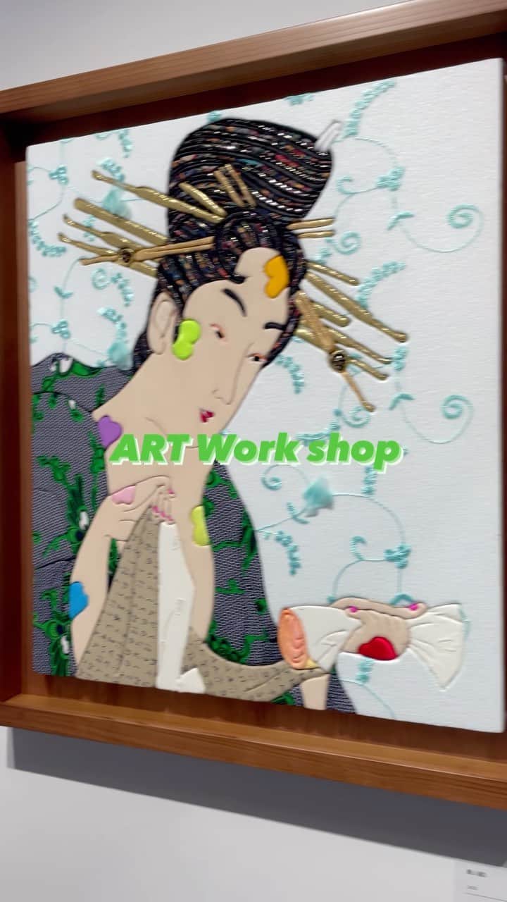 のインスタグラム：「👘🫶  #art#キメコミアート#絵文字#浮世絵#現代アート#🎨#😍」