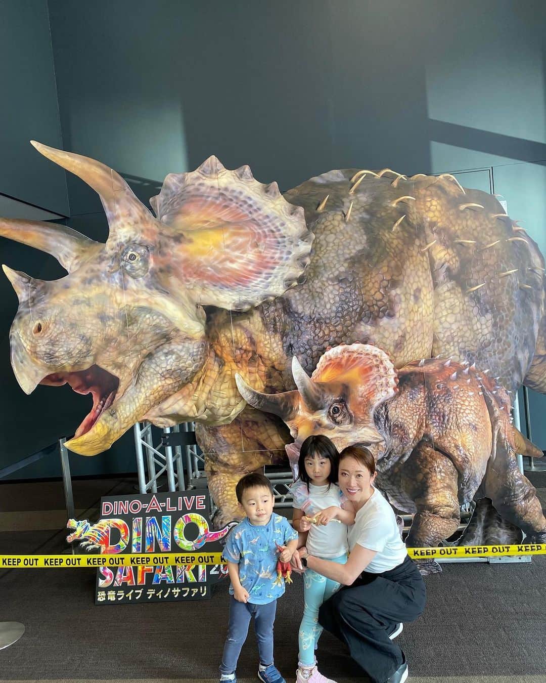 田中雅美さんのインスタグラム写真 - (田中雅美Instagram)「渋谷ヒカリエで開催中 体験型ライブエンターテイメント　ディノアライブ「DINO SAFARI 2023」  ・ ・ 3歳の息子は恐竜が大好き。 あまりにリアルで迫力があったので、入場時に少し怖がってましたが、最後までキラキラした眼で恐竜を見つめていました🤩  ・ ・ 一方… 怖がりな5歳の娘は… 案の定、入場時にものすごい勢いで後退り（笑） パパと会場外のモニターで見ていたそうです😂  ・ ・ 私自身、こんな体験は初めて！ 子供はもちろん楽しいと思うけど、大人も大興奮でした！ アンキロサウルスの登場に、思わず「かっこいい」と呟いてしまいました笑  ・ ・  #dinosafari #恐竜 #渋谷ヒカリエ #大興奮 #アンキロサウルス #ディノサファリ」4月29日 10時16分 - tanakamasami_official