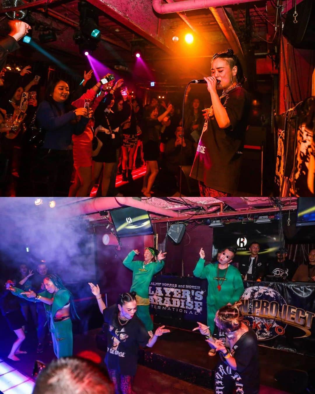 PUSHIMのインスタグラム：「.  PLAYER’S PARADISE 9th Anniversary R-lounge 10th Anniversary   2023.4.15 @rlounge_tokyo   #プレパラ Big up to #POWERPLAYERZ @aho_ojisan  #BIGGAC @bigsensiunity  #GreenTingTeam @yacheemi @uchikonyanta @maxxxx_tokyo  and @taichiman_rlounge   #pushim @pushim_info」