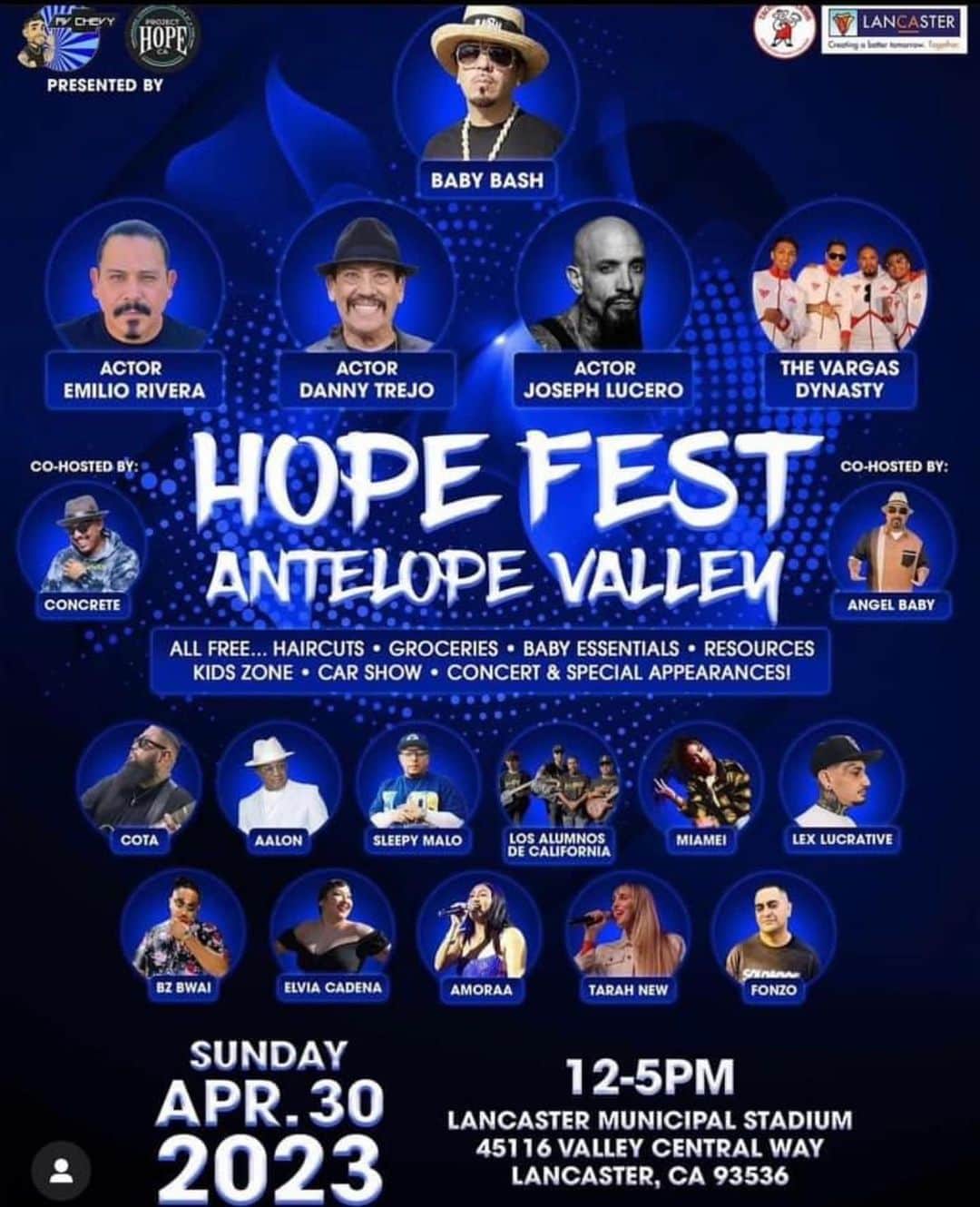 ベイビー・バッシュさんのインスタグラム写真 - (ベイビー・バッシュInstagram)「Antelope Valley CALIFORNIA!! This Sunday we will be giving out GROCERIES,, haircuts, Baby Essentials and More!! I Love Giving Hope!! So join me and my friends @avchevy @avchevy2022  for the Hope Festivities!! Don’t be shy come grab some essentials!! I love giving back!! This Sunday!!」4月29日 11時27分 - babybash