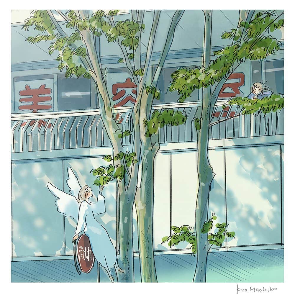のインスタグラム：「From inside a bus in Kanazawa, April 24, 2023 /   2023年4月24日、金沢のバスの中から  #今日マチ子 #kyomachiko #今日町子 #金沢 #kanazawa」