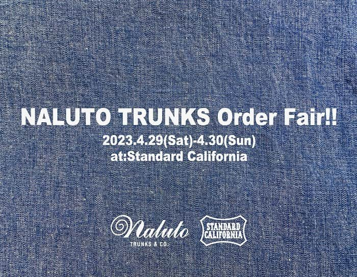 スタンダードカリフォルニアさんのインスタグラム写真 - (スタンダードカリフォルニアInstagram)「本日よりNALUTO TRUNKS × Standard Californiaオーダーフェアを開催致します‼︎  今シーズンリリースするアイテムはビーチジャケットとショートジョン、ロゴTシャツの3型。  ジャケット、ショートジョンともに涼しげなストレッチシャンブレー素材を使用した一着。  デザインはシンプルにStandard Californiaロゴを刺繍で落とし込みました。 ジャケットは身幅や袖幅、着丈など今着やすいシルエットにアップデートしたStandard Californiaオリジナル。 ラグラン仕様なので男女問わず着易いデザインといなっています。 ウエストがゴム仕様のショートジョン。サイドポケットだけでなくバックにはフラップ付きのポケットもあるので収納力も十分です。 レングスの長さも短め、長めをご用意。お好みのスタイルでお選びいただけます。  経年変化も楽しみなシャンブレー素材なので、良い雰囲気に育ってくれそうです。 そして、初となるロゴTシャツ。 シャンブレー素材と相性抜群なホワイトボディにネイビーでNALUTO TRUNKSロゴとバックのネック部分にStandard Californiaシールドマークをラバーでプリントしました。  こちらのTシャツは店舗のオーダーフェアに合わせて先行発売致します。 予約販売ではなく即ご購入頂ける商品となっておりますのでこちらも是非。   Standard California 直営店でのオーダーフェアでは、別注モデルに加えインラインモデルのサーフトランクスもオーダー出来ます。今日、明日の2日間、「NALUTO TRUNKS」の山口輝陽志氏をお迎えしての開催となりますので、興味のある方は是非遊びに来てください。  『NALUTO TRUNKS Order Fair』 DAY ： 4月29日（土）、4月30日（日） at： Standard California  NALUTO TRUNKS Order Fair will start from Apr.29th - Apr.30th at our store.  NALUTO TRUNKS  The Surf shorts brand.They also make all parts themself in Japan.  --------------------  Standard California  東京都渋谷区恵比寿西1-10-14 2F 03-3770-5733  営業時間:12:00～19:00  1-10-14 2F Ebisu-Nishi Shibuya-Ku Tokyo 150-0021 Japan +81-3-3770-5733  Opening Hours:12:00pm-19:00pm  -------------------  @standardcalifornia_os  @standardcalifornia_movie  @nalutotrunks   #standardcalifornia #スタンダードカリフォルニア #nalutotrunks  #order #orderfair #オーダー #オーダーフェア #surf #surfing #サーフィン  #trunks #トランクス #beachjacket #ビーチジャケット #jacket #ジャケット #internationalshipping #overseashipping #worldshopping #worldshoppingjp」4月29日 12時09分 - standardcalifornia