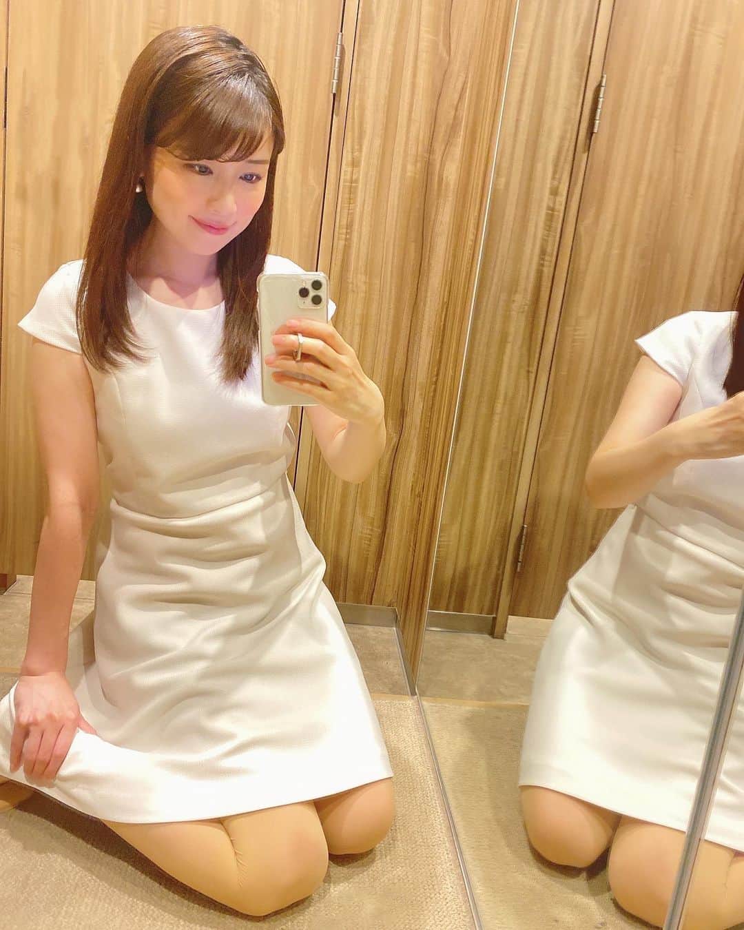 道岡桃子のインスタグラム：「お久しぶりです✨  ちょっと春バテしておりました💦  SNSを更新する気力がなく😅  ご心配のメッセージありがとうございます✨  改めて健康第一❣️  みなさんも無理はなさらないようにしてくださいね😊  良いＧＷを💕  #久しぶりの投稿  #ゴールデンウィーク  #アナウンサー  #アナウンサー衣装  #フリーアナウンサー  #ワンピース」