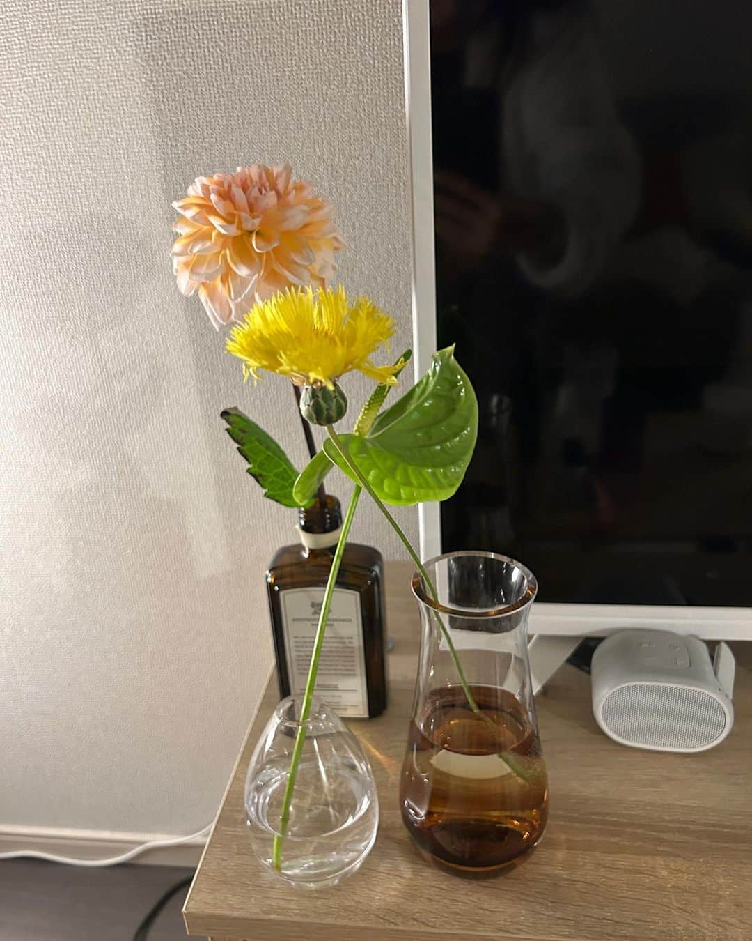 えぐっちょさんのインスタグラム写真 - (えぐっちょInstagram)「最近のお部屋たち🏠  お花揃え始めたら結構なスパンで いろんなお花を揃え始める。  #一人暮らし #一人暮らしインテリア  #インテリア #インテリア雑貨 #インテリア小物  #照明 #🏠 #お家 #お家づくり #お家時間  #植物 #植物のある暮らし #観葉植物  #観葉植物のある暮らし #観葉植物インテリア  #お花」4月29日 23時07分 - eguccho02