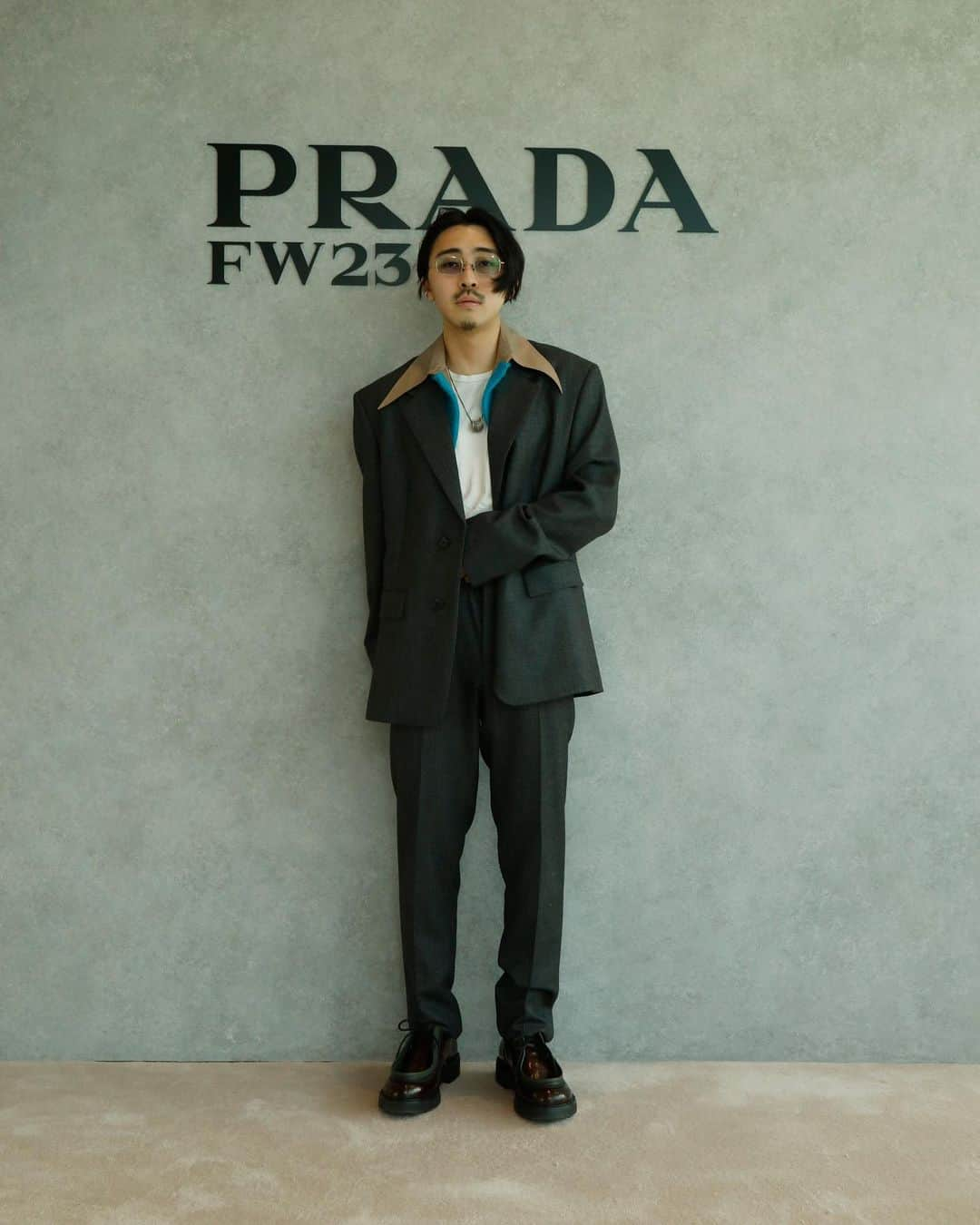 なかむのインスタグラム：「@prada 23FWを一足早く見せて頂きました。 最高でした。  #prada #23fw #23aw」