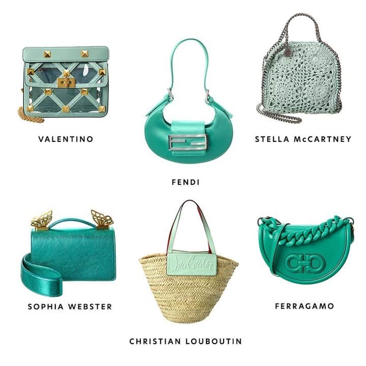GILTのインスタグラム：「It’s the #mermaidcore effect. Tap to shop #FENDI, #Valentino and more aquamarine styles.」
