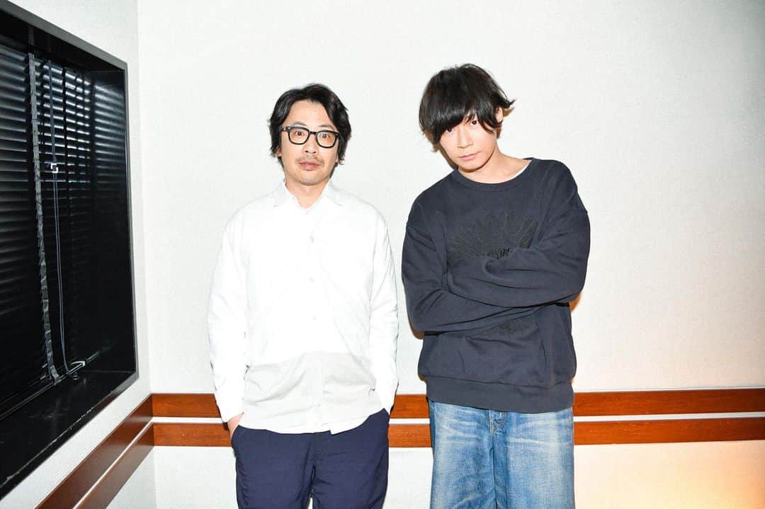 川上洋平のインスタグラム：「岸田繁先輩と お楽しみに  5/5放送です　  #くるり #14歳のプレイリスト  #TOKYOFM」