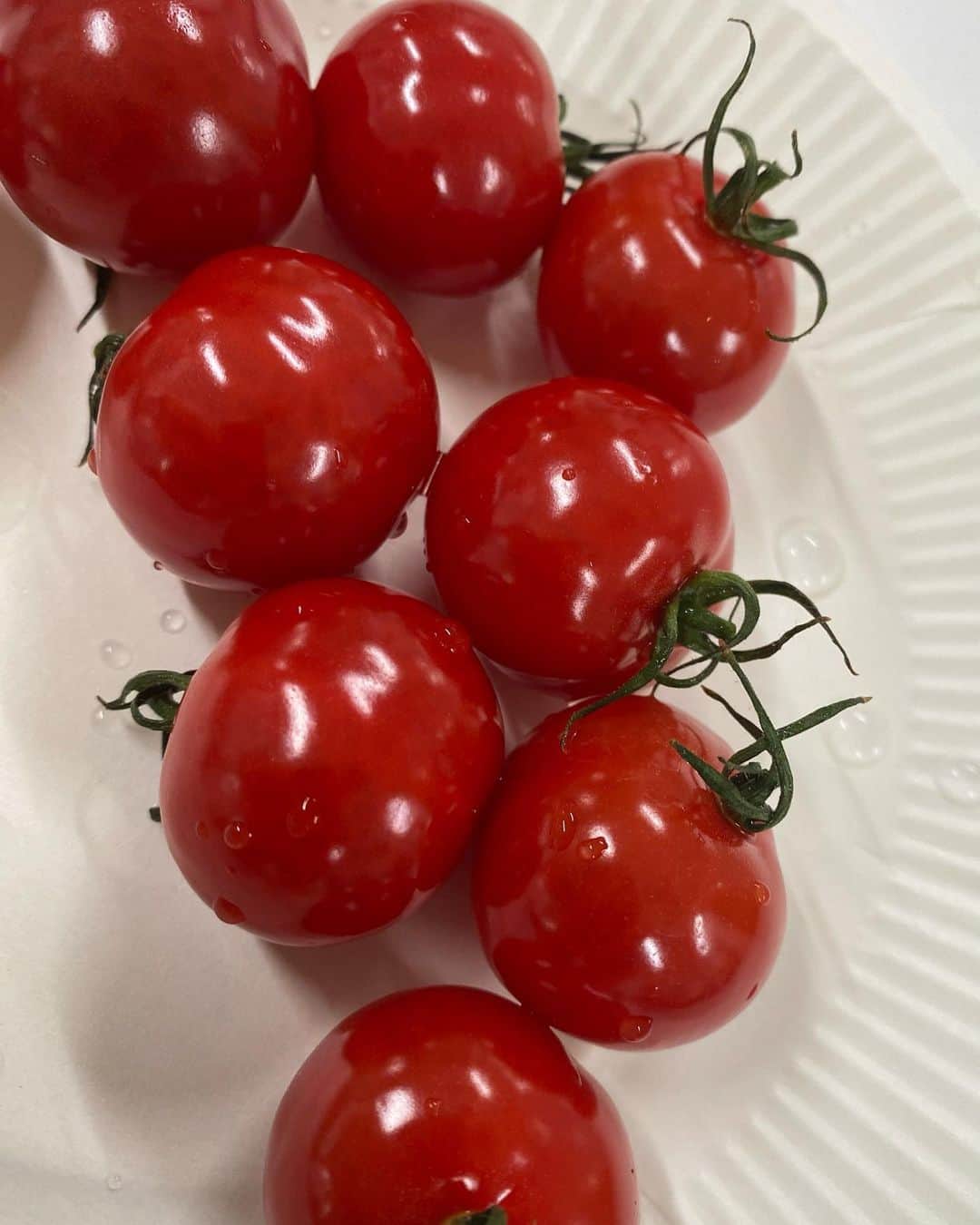 川島恵のインスタグラム：「エビバディハンズマンのコーナーは「ガーデニング特集」🌸🌱🍅 ・ トマトもたくさん苗の種類がありましたよ🍅 番組内でつづくさん＆となみーが試食したトマト！このびっくりする艶やかさ！キラキラツヤツヤ輝いていました✨(写真は加工無し！) ・ 薄皮で甘くて、とてもおいしかったです🍅 皆さんもハンズマンに行って、探してみてくださいね❣️ そしてガーデニング、楽しんでください🌱 ・ #つづくさんのどようだよ #どようだよ #バンズマン #番組コーナー #ガーデニング #ガーデニング特集 #野菜の苗 #花の苗 #トマト #トマトの苗」