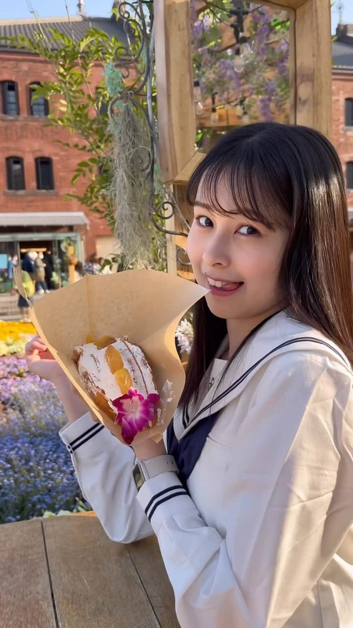 村山千夏のインスタグラム：「こんばんは。 毎日がチートデイというわけではありません…！  Good evening. Not every day is a cheat day…！  #セーラー服#制服#jk#ljk#jk3#05#05line#現役女子高校生 #女子高校生#17歳#17yearsold #japan #japangirl #fyp #アイドル#yoasobi  さん」