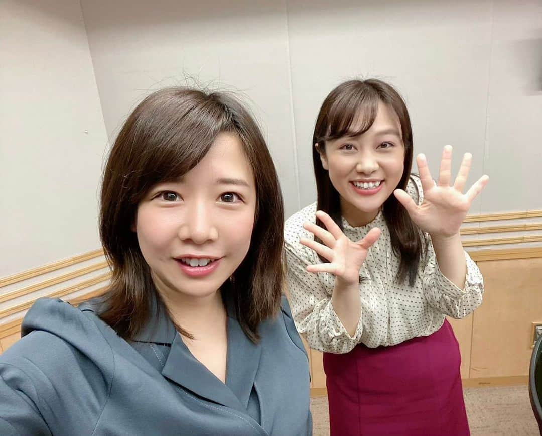 西村志野のインスタグラム：「＊ 昨日は文化放送で久しぶりに #吉田愛梨 ちゃんに会えました🫶 OA直後にスタジオの扉が開いてびっくり!笑  サキドリで毎日一緒に中継した あまがいDがスタジオに来てくれたり 音声さんや報道のみなさんに会えたり 色んな方が声をかけてくださって うれしい1日でした(o^^o)❤️ ＊ #文化放送 #再会 #同い年  #癒されました☺️ #ありがとう #浜松町 #アナウンサー #フリーアナウンサー #西村志野」