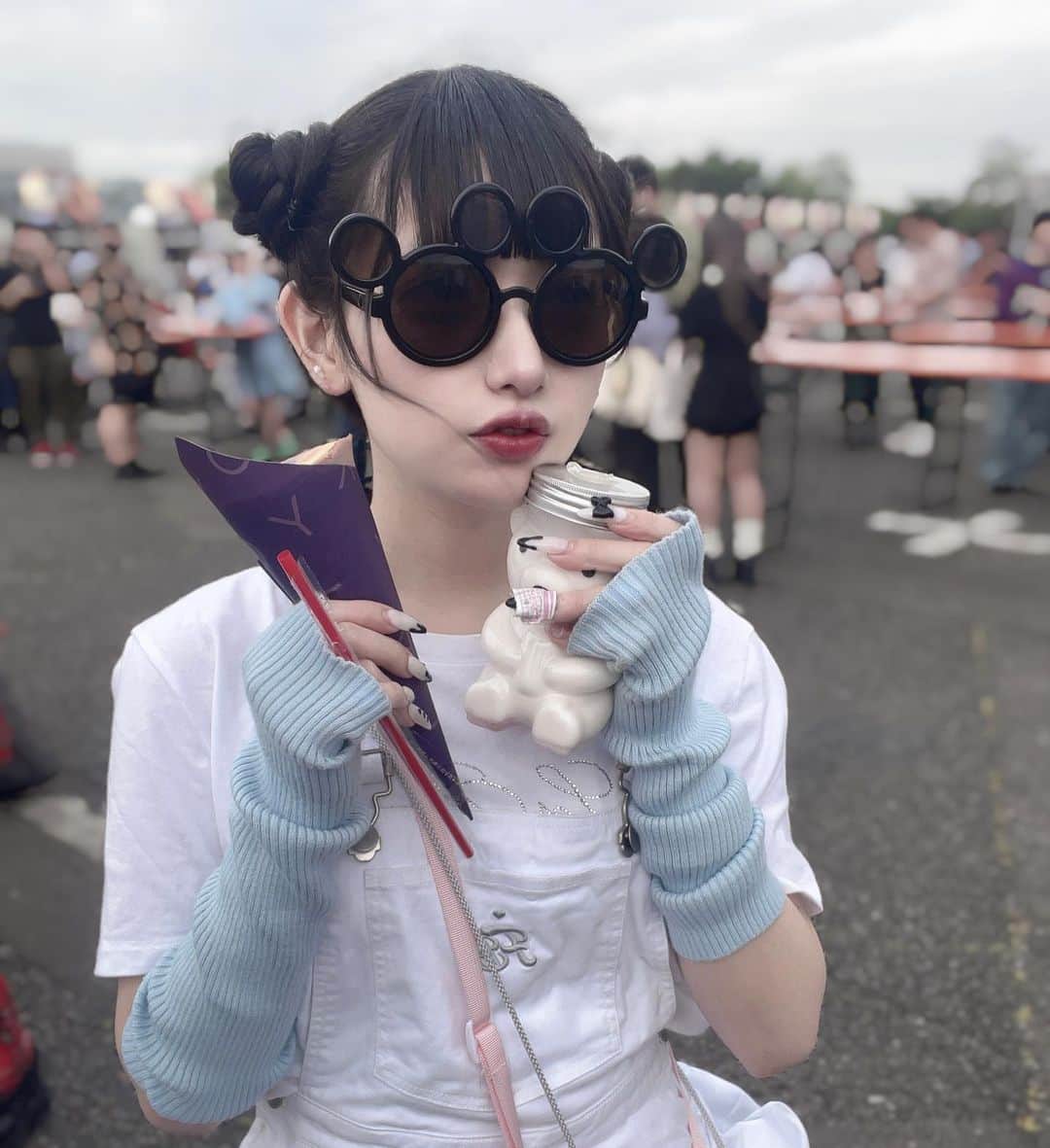 深月らむのインスタグラム：「らむずっきゅんさん肉フェス上陸」