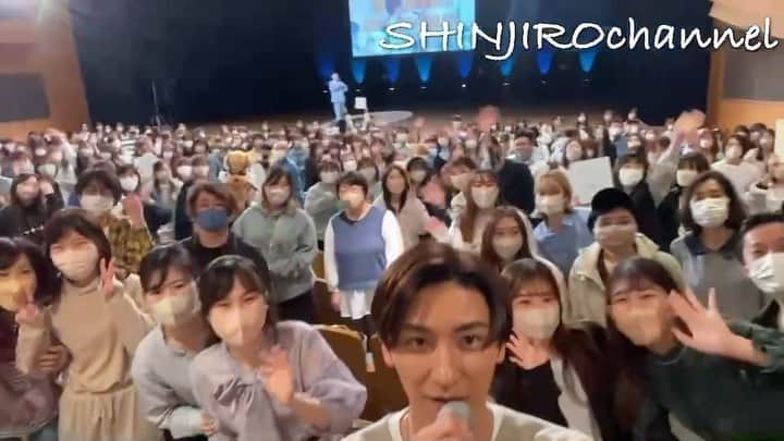 與真司郎のインスタグラム：「OPENREC SHINJIRO channel PLUS 〜team  ATAE Promise Hotel〜 更新しました‼️  「トークショー広島公演ありがとうございましたー！！」 (19:15〜公開予定)  #與真司郎 #SHINJIROATAE #カトシバメセン #TS2023 #ピピピだったらわかってたし #初のスキップ発動」