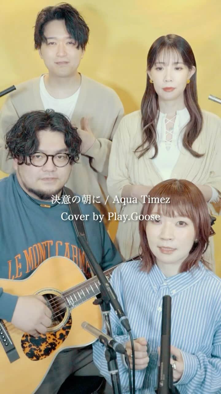 Play.Gooseのインスタグラム：「決意の朝に / Aqua Timez (Cover by Play.Goose）  #PlayGoose #instamusic #cover #決意の朝に  #AquaTimez #ブレイブ ストーリー  #acoustic #goosehouse #goose #goose7 #song　#music #sing  #voice #guitar  @kkshuhei @sayaka_512 @wasshustagram @manamimushiii」