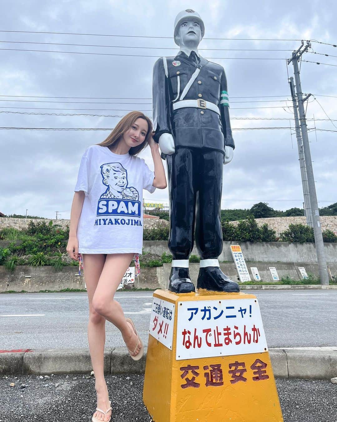 浅香ななみさんのインスタグラム写真 - (浅香ななみInstagram)「. まもるくんはじめまして👮🏻‍♀️🩵 . .」4月29日 20時58分 - _773.a_