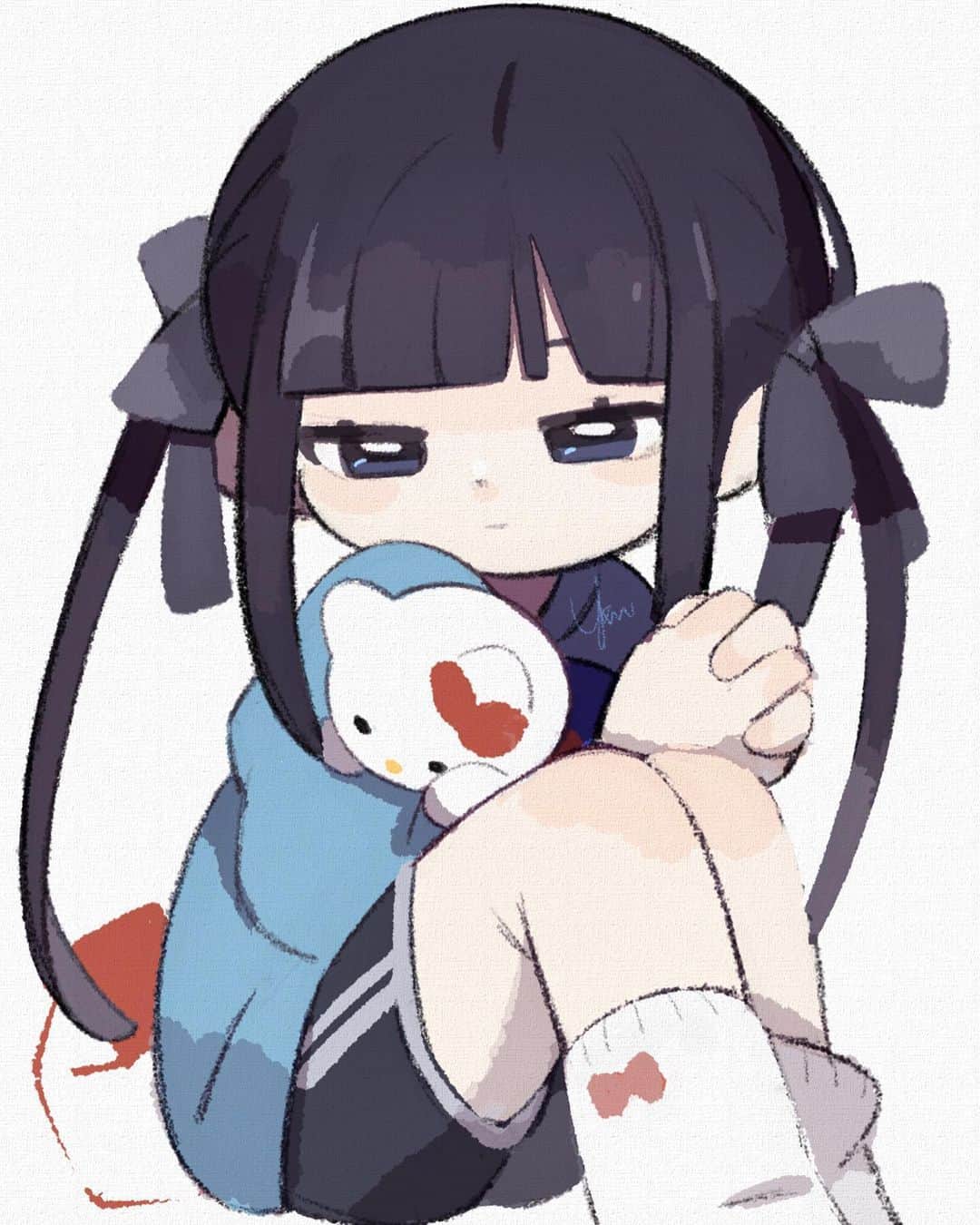 ユキノシュガーのインスタグラム：「#drawing#illustration#original#originalcharacter#twintail#hellokitty#girl#instagram」