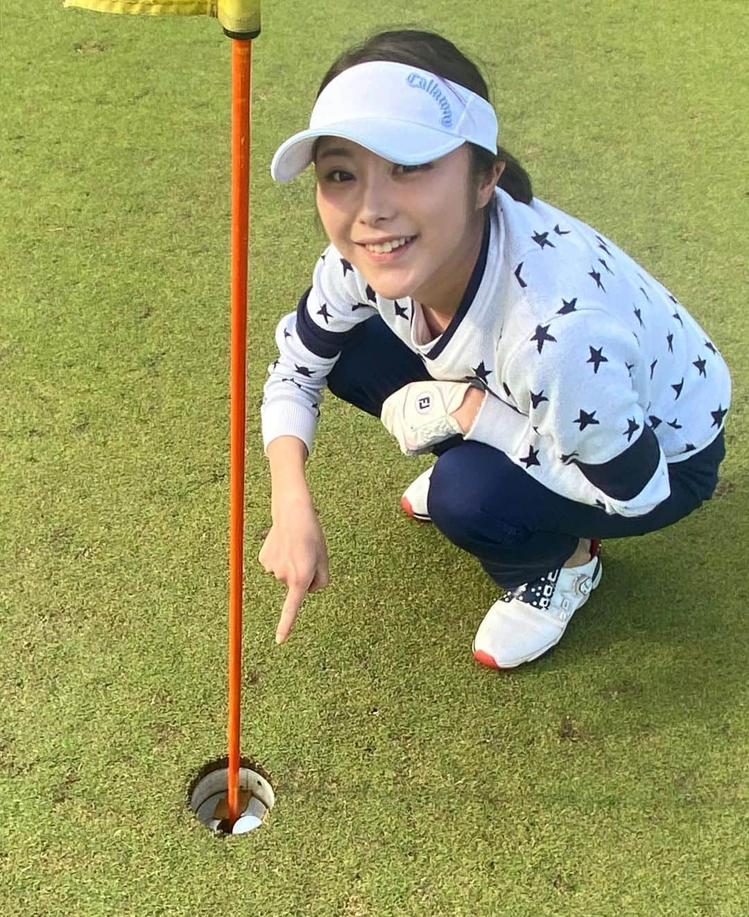 野田すみれさんのインスタグラム写真 - (野田すみれInstagram)「初ホールインワン⛳️ 嬉しい😆💕 . . .  . #野田すみれ @shibagolf_studio  #ゴルフ #キャロウェイ #pgaティーチングプロ」4月29日 22時26分 - sumire0208