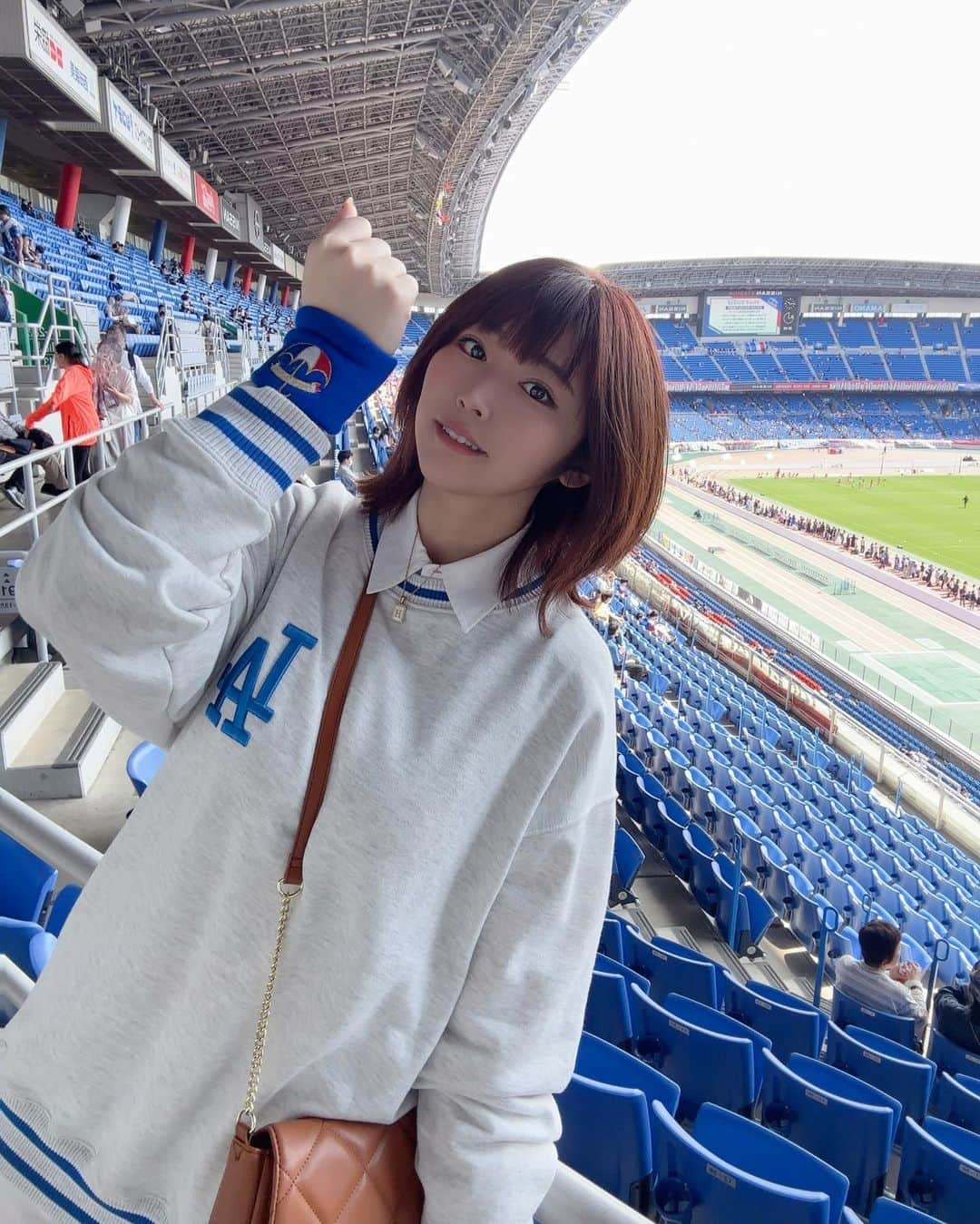 松本菜奈実のインスタグラム：「⚽️ #soccer  #game #fmarinos」