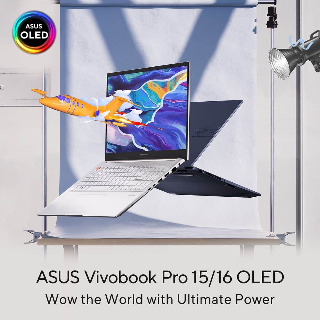 ASUSさんのインスタグラム写真 - (ASUSInstagram)「Light up your creativity with the powerful #ASUS #Vivobook Pro 15/16 #OLED.  Equipped with the 13th Gen Intel® Core™ H-series CPU, it’s designed to deliver maximum performance for everything creative! ✨」4月30日 1時00分 - asus