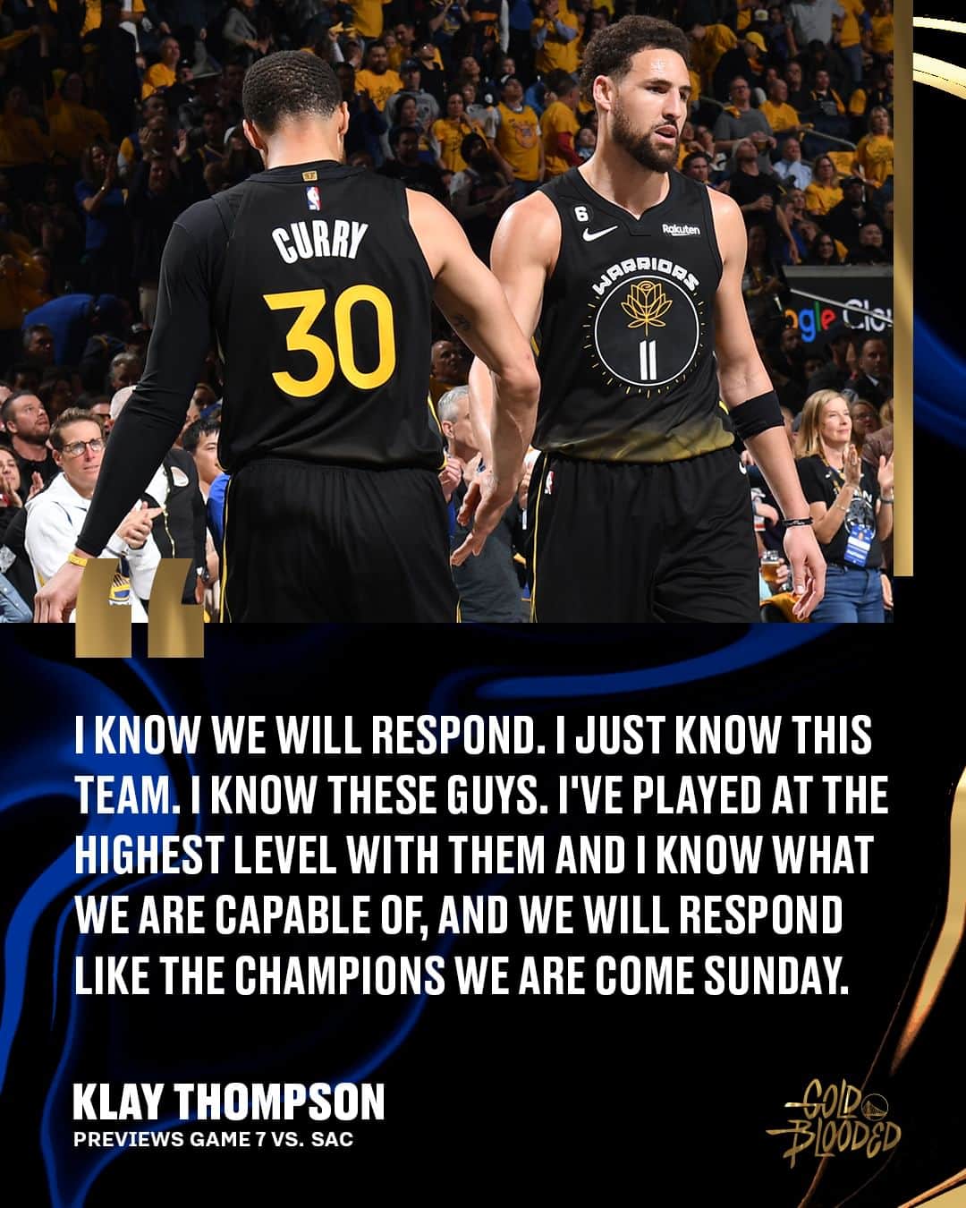 ゴールデンステート・ウォリアーズのインスタグラム：「Another opportunity awaits on Sunday.」
