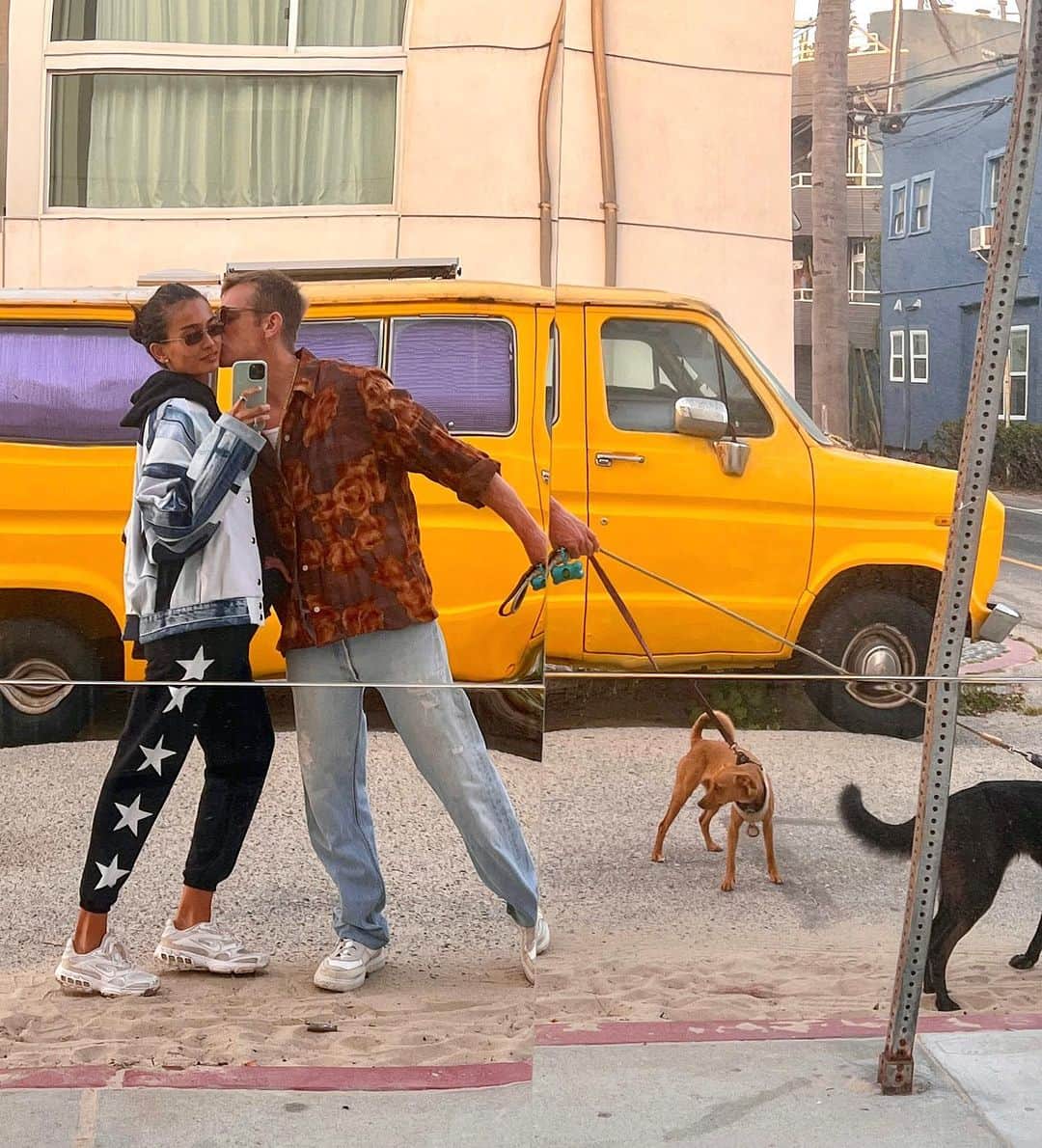 ケリー・ゲイルのインスタグラム：「Was home for a minute…🦮🐕‍🦺」