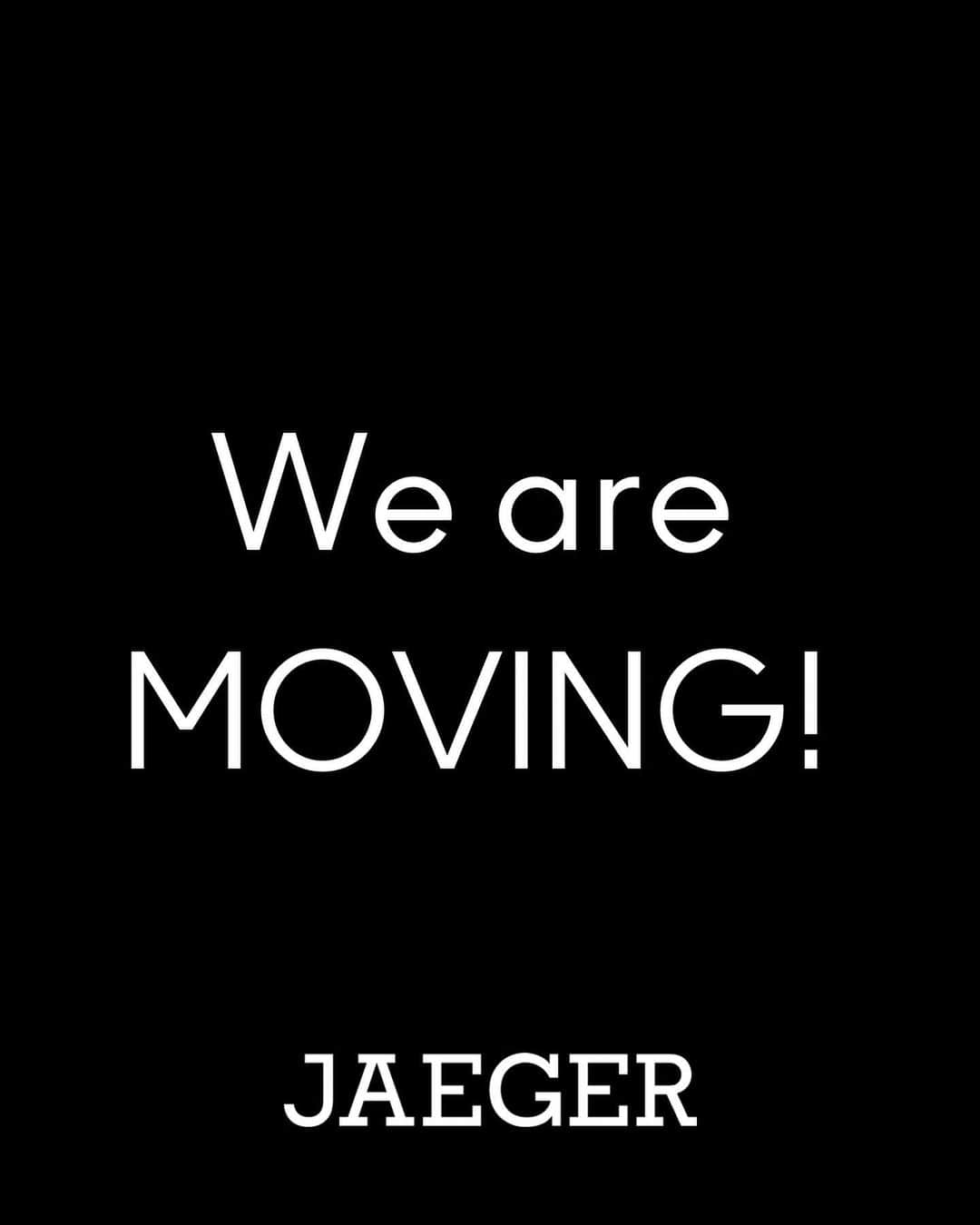 イエーガーのインスタグラム：「We're MOVING!📦   To stay up to date with all the latest Jaeger launches and news, make sure to follow @marksandspencer on social!🤍  #JaegerForLiving」