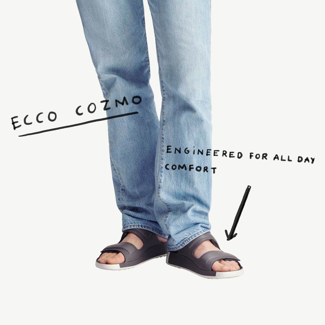 エコーさんのインスタグラム写真 - (エコーInstagram)「ECCO COZMO 60 SLIDE SANDALS. 60 years of comfort in every step.」4月30日 4時00分 - ecco