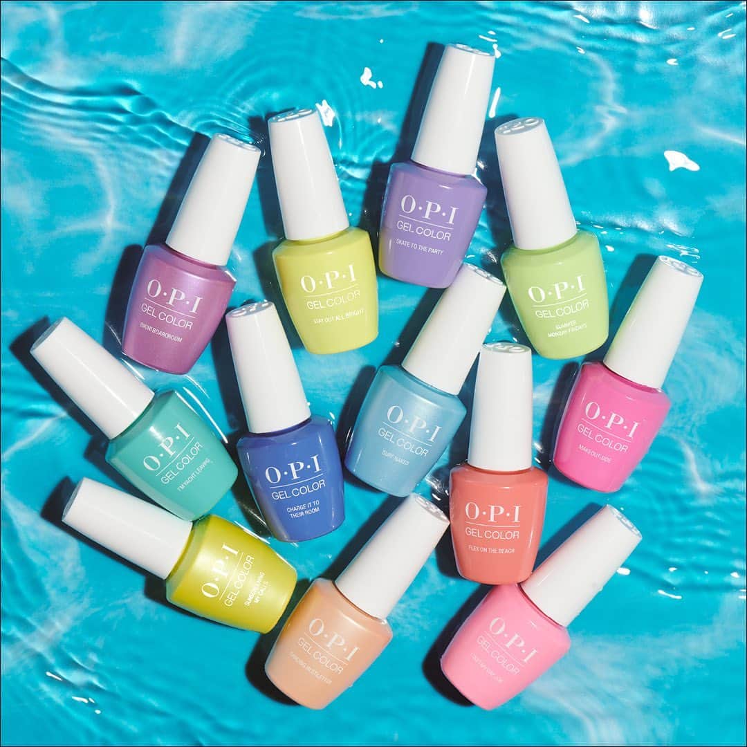 OPIさんのインスタグラム写真 - (OPIInstagram)「Mark yourself OOO-PI.   Introducing #OPISummerMakeTheRules — a collection of daring pastels and shocking brights that’ll make you ditch the boardroom for flexing on the beach, no ifs, sands, or buts 💪🌊😘  Available Monday 5/1.  #OPI #SummerNails #SummerMani」4月30日 4時03分 - opi