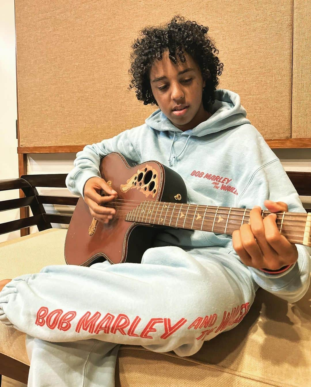 ボブ・マーリーさんのインスタグラム写真 - (ボブ・マーリーInstagram)「@ziggymarley’s son Gideon sports the latest #BobMarley X @wackomaria_guiltyparties collection! #gideonmarley #marleyfamily #LEGACY #apparel」4月30日 4時12分 - bobmarley