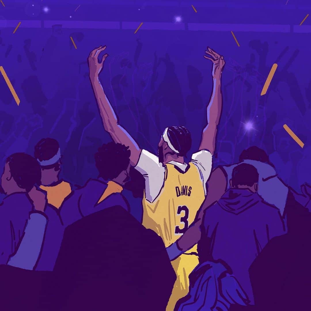 Los Angeles Lakersさんのインスタグラム写真 - (Los Angeles LakersInstagram)「Round One. Not Done.   @bibigousa x @purehoop」4月30日 7時42分 - lakers