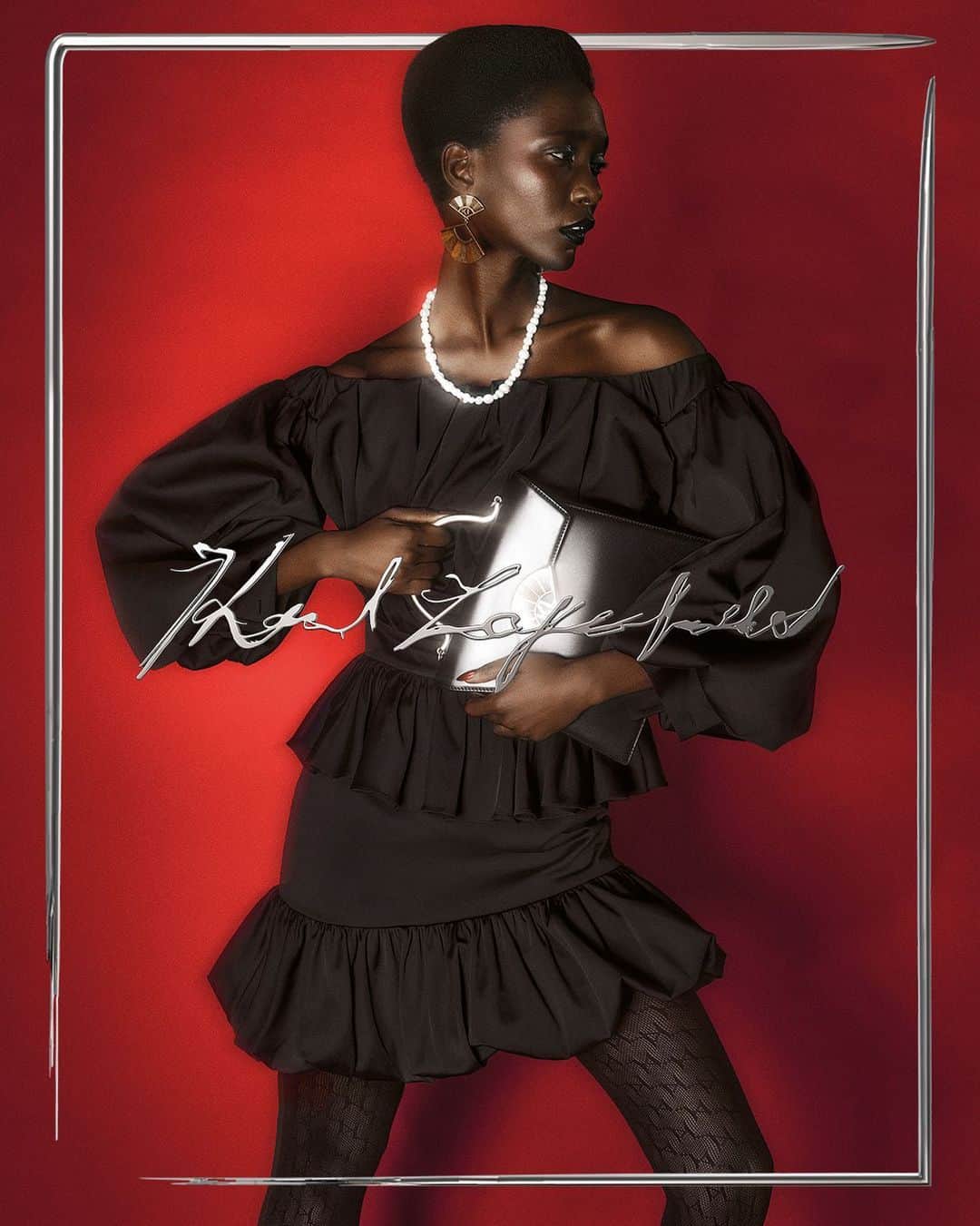 カールラガーフェルドさんのインスタグラム写真 - (カールラガーフェルドInstagram)「Make every night out a signature statement with The Ultimate Little Black Dress. #KARLLAGERFELD」4月30日 17時42分 - karllagerfeld