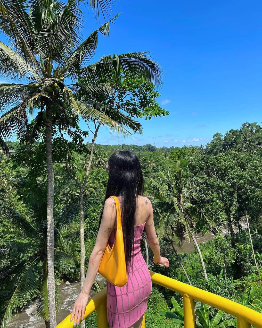 ナナ さんのインスタグラム写真 - (ナナ Instagram)「pink lady💓  #ubud  #baliswing  #monkeyforest  #wedja  #ferbean @live.in.bali」4月30日 17時54分 - jin_a_nana