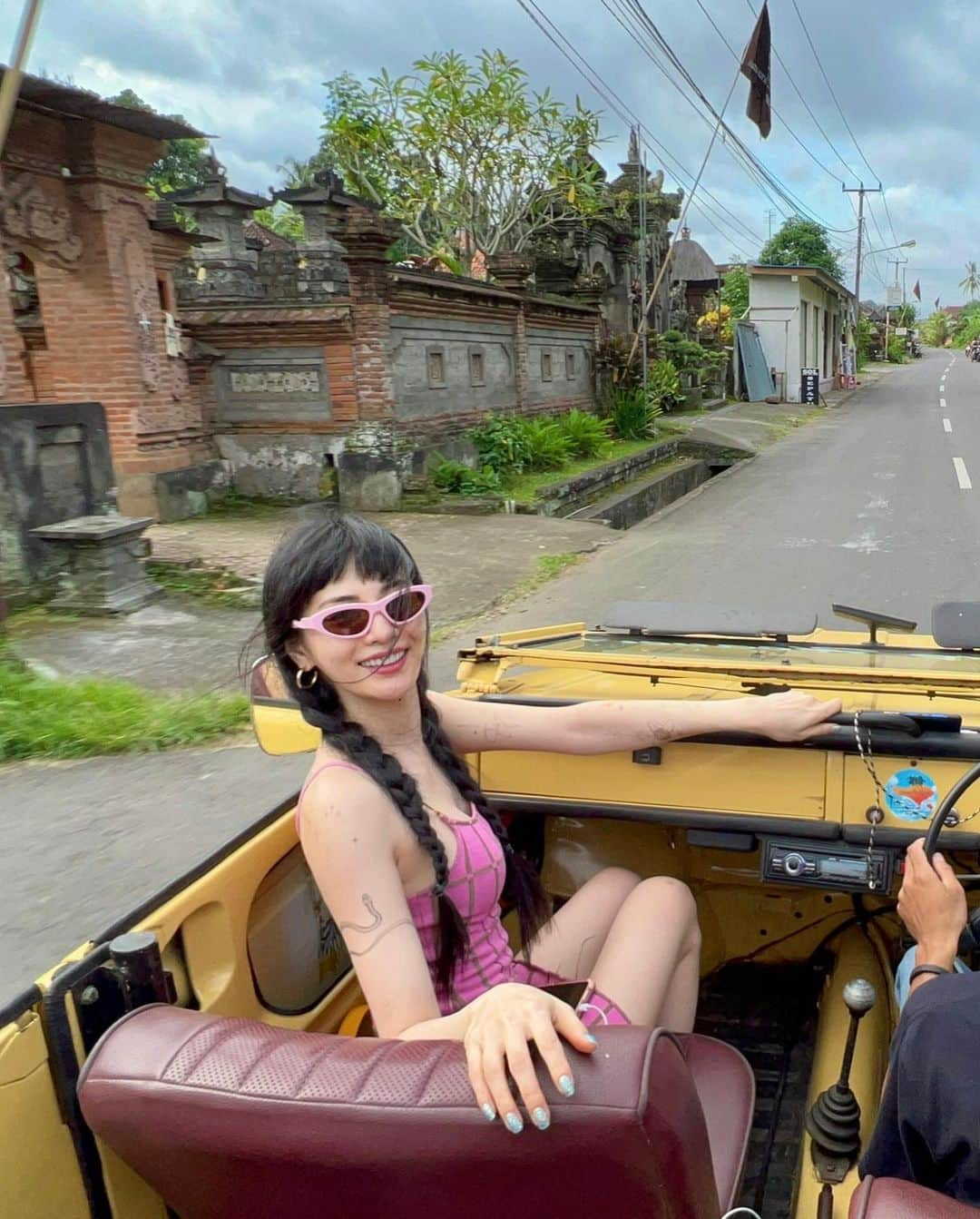 ナナ さんのインスタグラム写真 - (ナナ Instagram)「pink lady💓  #ubud  #baliswing  #monkeyforest  #wedja  #ferbean @live.in.bali」4月30日 17時54分 - jin_a_nana