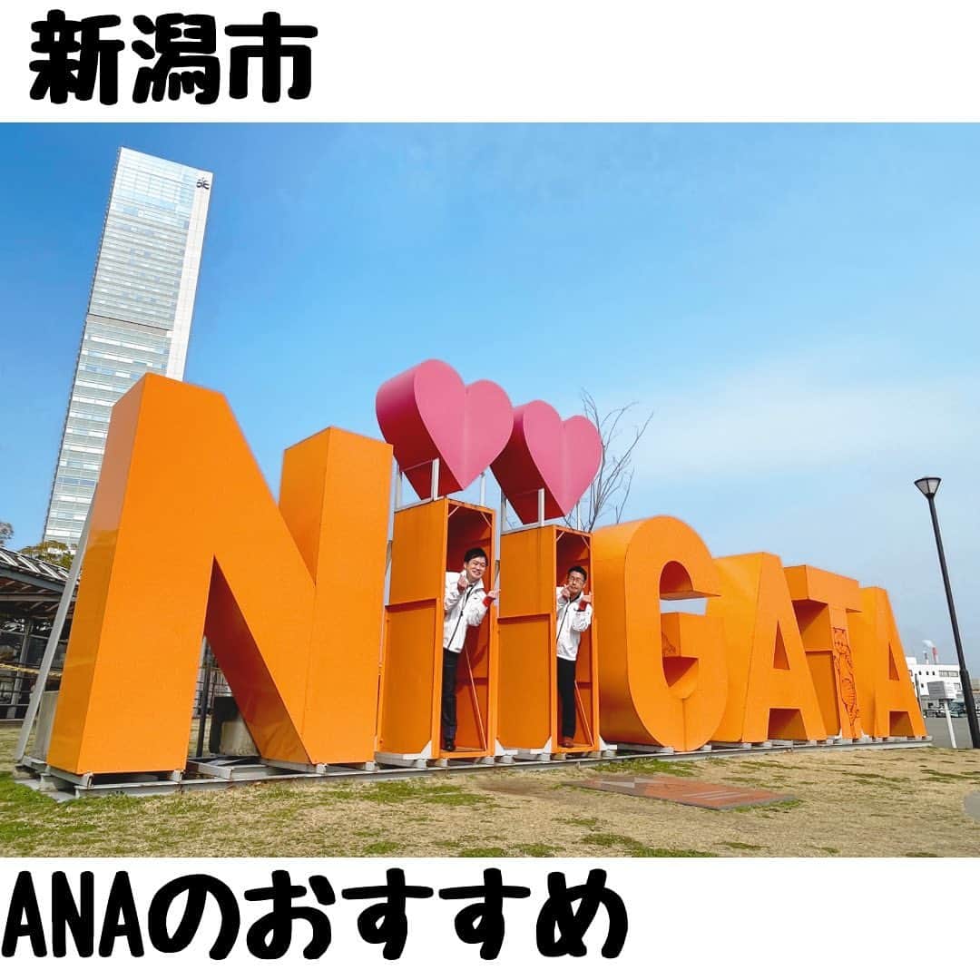 ANAのインスタグラム：「日本を旅しよう！✈️💙 自然に囲まれながらも、都市・伝統文化とのハーモニーが心地よい新潟市をご紹介😄  🟢新潟の歴史文化の象徴、越後の大地主伊藤家の旧大邸宅「豪農の館 北方文化博物館」建物や庭園、美術品のコレクションに至るまで、保存・公開されています。 🟡中庭には樹齢150年の大藤があり、開花は4月下旬から5月上旬、甘い香りを放って咲く藤色の花を観に多くの人が訪れます。 4月29日(土)～5月7日(金)は特別ライトアップが公開されます。 🟢新潟県は知る人ぞ知るラーメン激戦区！ 「新潟5大ラーメン」 🍜長岡生姜醤油ラーメン 🍜燕背油ラーメン 🍜三条カレーラーメン 🍜新潟濃厚味噌ラーメン 🍜新潟あっさり醤油ラーメン 🟡月岡温泉の中央に位置し約2000坪もの日本庭園に囲まれた、閑静な佇まい「割烹の宿いま井 五十嵐邸結」  詳しくは「世界の支店から、こんにちは！」をご覧ください🤗  https://ana.ms/3oy38bz  #allnipponairways #ana #airplane #airport #japantrip #trip #飛行機 #travel #日本を旅しよう #旅行 #visitjapan #visit #ゴールデンウィーク #GW #旅行  #新潟 #niigata #ラーメン #新潟ラーメン」