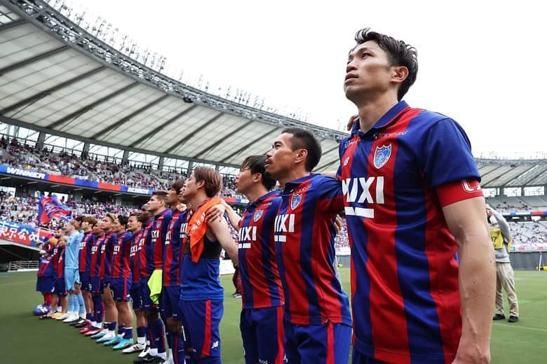 森重真人のインスタグラム：「VSアルビレックス新潟 応援ありがとうございました！ ナイス連勝！！ #fctokyo  #森重真人 #森重真人オフィシャル後援会」