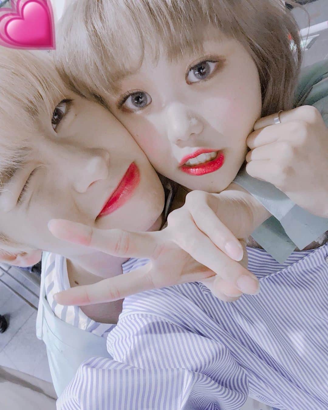 あいなんのインスタグラム：「拡散するなら、盛れてる写真にしてくれ！爆笑  오빠 앞으로도 파이팅❤️‍🔥사랑해용~🩷」