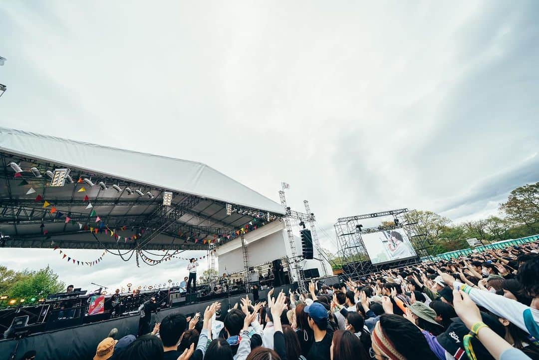 橘柊生さんのインスタグラム写真 - (橘柊生Instagram)「ARABAKI ROCK FEST.23 エコキャンプみちのく 4/30(日) ありがとうございました！ いい天気だったよね？！ね？！？ 裏のケータリング美味すぎでした。  #荒吐 #アテルイ」4月30日 16時02分 - to_i1015