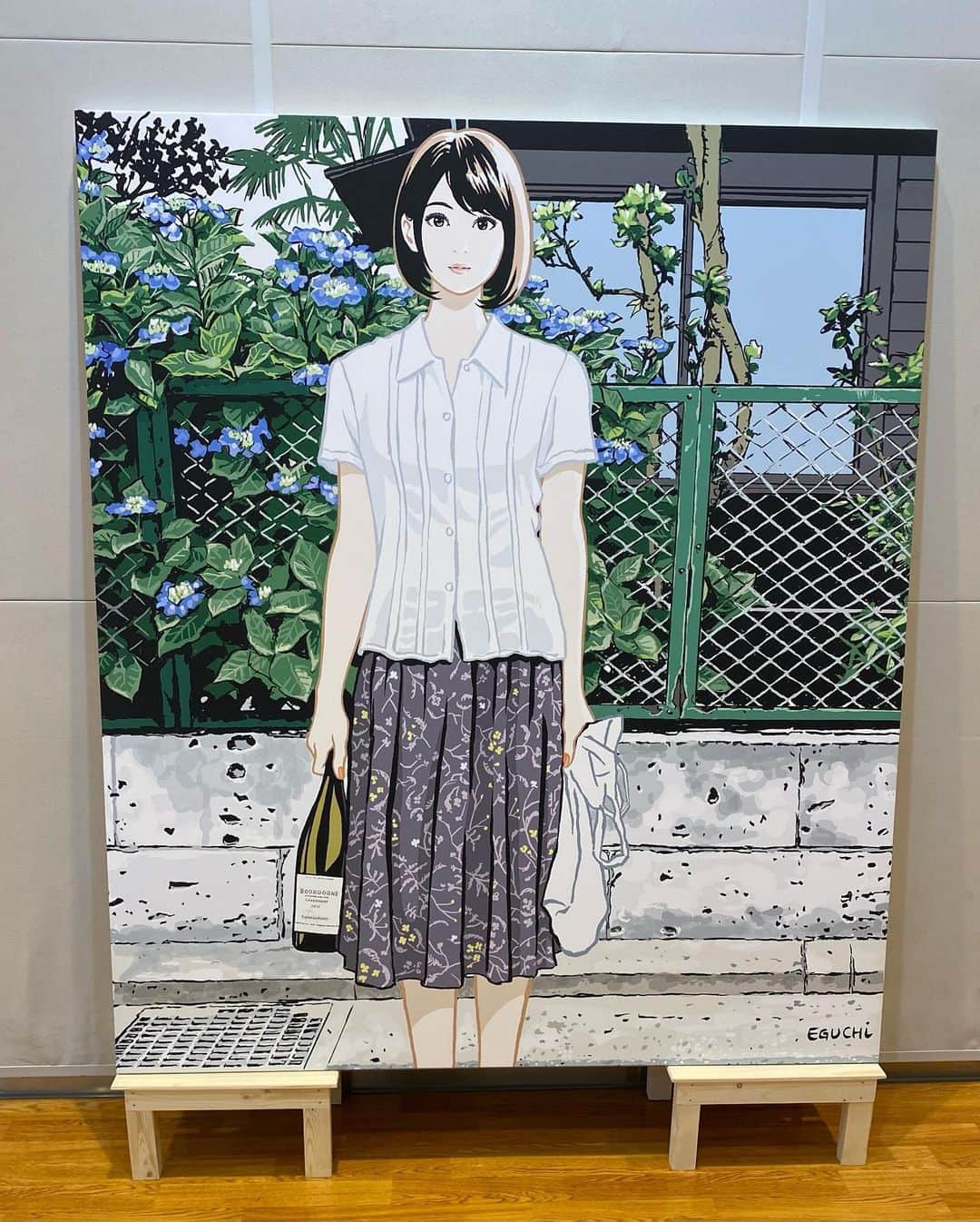 中西悠理さんのインスタグラム写真 - (中西悠理Instagram)「#東京ミッドタウン日比谷  いつも見ている日比谷仲通りが…！ 実際の景色にそっくりなんだけど、 なんか魅力がもりもりな気がします。  それにしても江口寿史さんの描く女の子って なんでこんなに可愛いんだ…  江口さんの作品展『東京彼女』はもう閉幕してしまったけれど 会場にはまだ何点か特別展示がありました。 観られてよかった😙」4月30日 16時46分 - yuuri.nakanishi