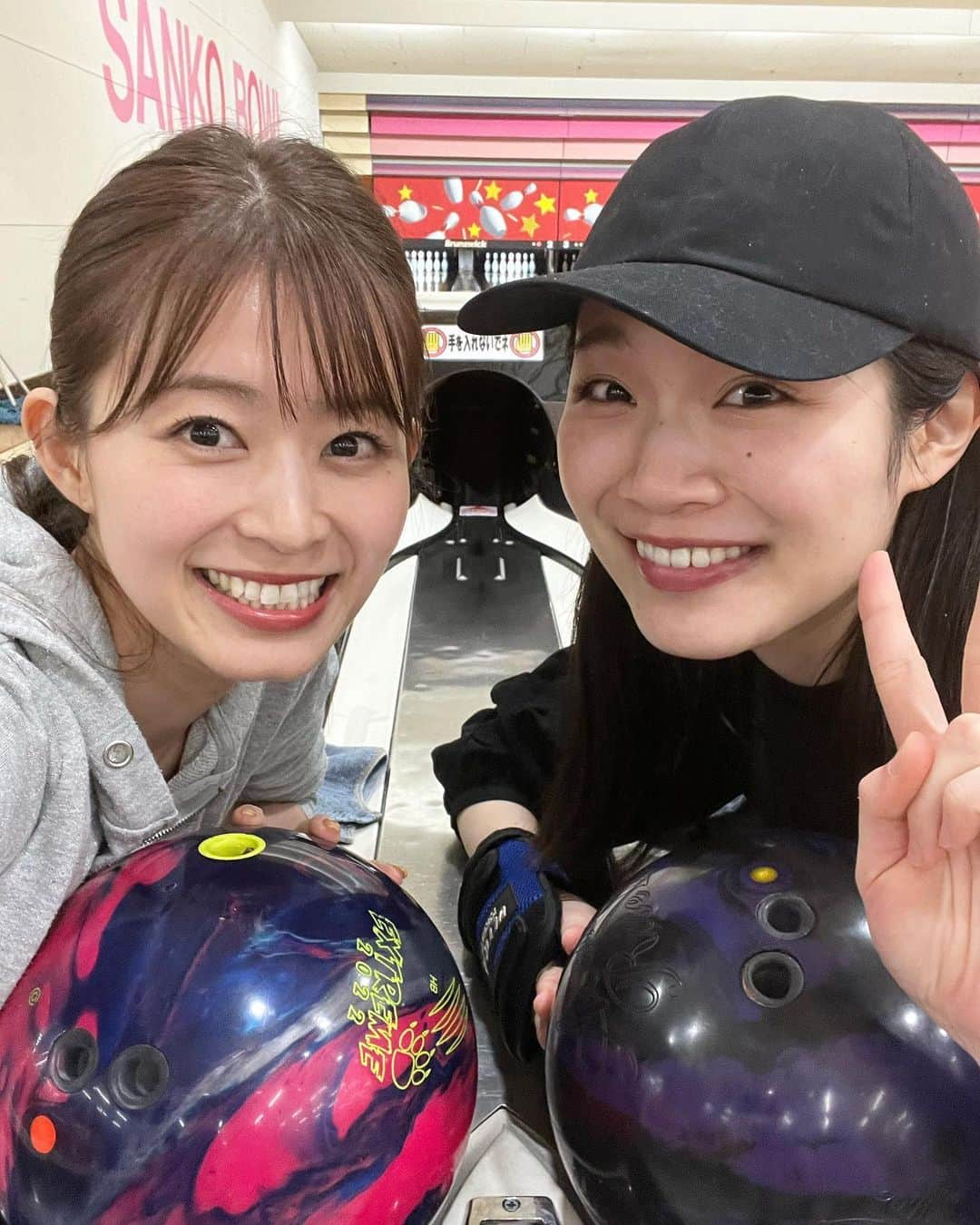 大家彩香さんのインスタグラム写真 - (大家彩香Instagram)「今日は油野アナと ボウリング練習に行って来ました🎳💕  やっぱり、ムラがあるー😭  本番、大丈夫かなぁ、、、  でも、全力で頑張ります🌸  #北海道 #札幌テレビ #どさんこワイド朝 #stv #女子アナ #油野純帆  #大家彩香 #ボウリング #練習の日々 #ボウリング女子」4月30日 16時53分 - ayaka_oie_official