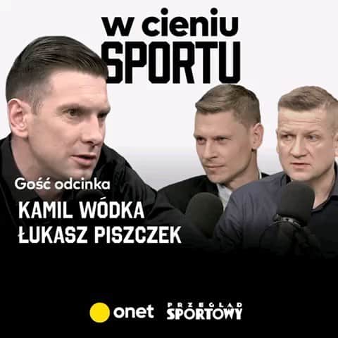 ウカシュ・ピシュチェクのインスタグラム：「Kolejna naszym zdaniem ważna i ciekawa rozmowa.  👤 @lukaszkadziewicz "W cieniu sportu". Premiera dziś w #Onet o 20. Zobaczcie kulisy tego nagrania 🎬 #MentalnośćSportowca」