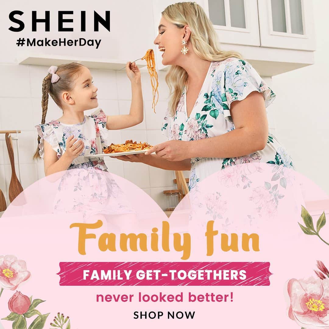 SHEINさんのインスタグラム写真 - (SHEINInstagram)「ALL TOGETHER NOW Family get-togethers have never looked better!  SITTING PRETTY>https://shein.shop/ow2np0q  #MakeHerDay」4月30日 17時02分 - sheinofficial