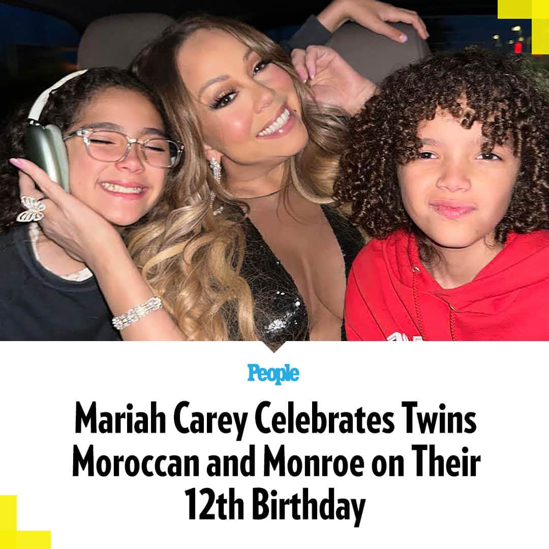 People Magazineさんのインスタグラム写真 - (People MagazineInstagram)「Happy 12th birthday, Moroccan and Monroe! 🥳 Mariah Carey's twins, who she shares with ex-husband Nick Cannon, posted a sweet tribute for her daughter Monroe and son Moroccan's special day on social media earlier today.  Tap our bio link to see more photos! | 📷: Twitter/Mariah Carey」5月1日 3時01分 - people