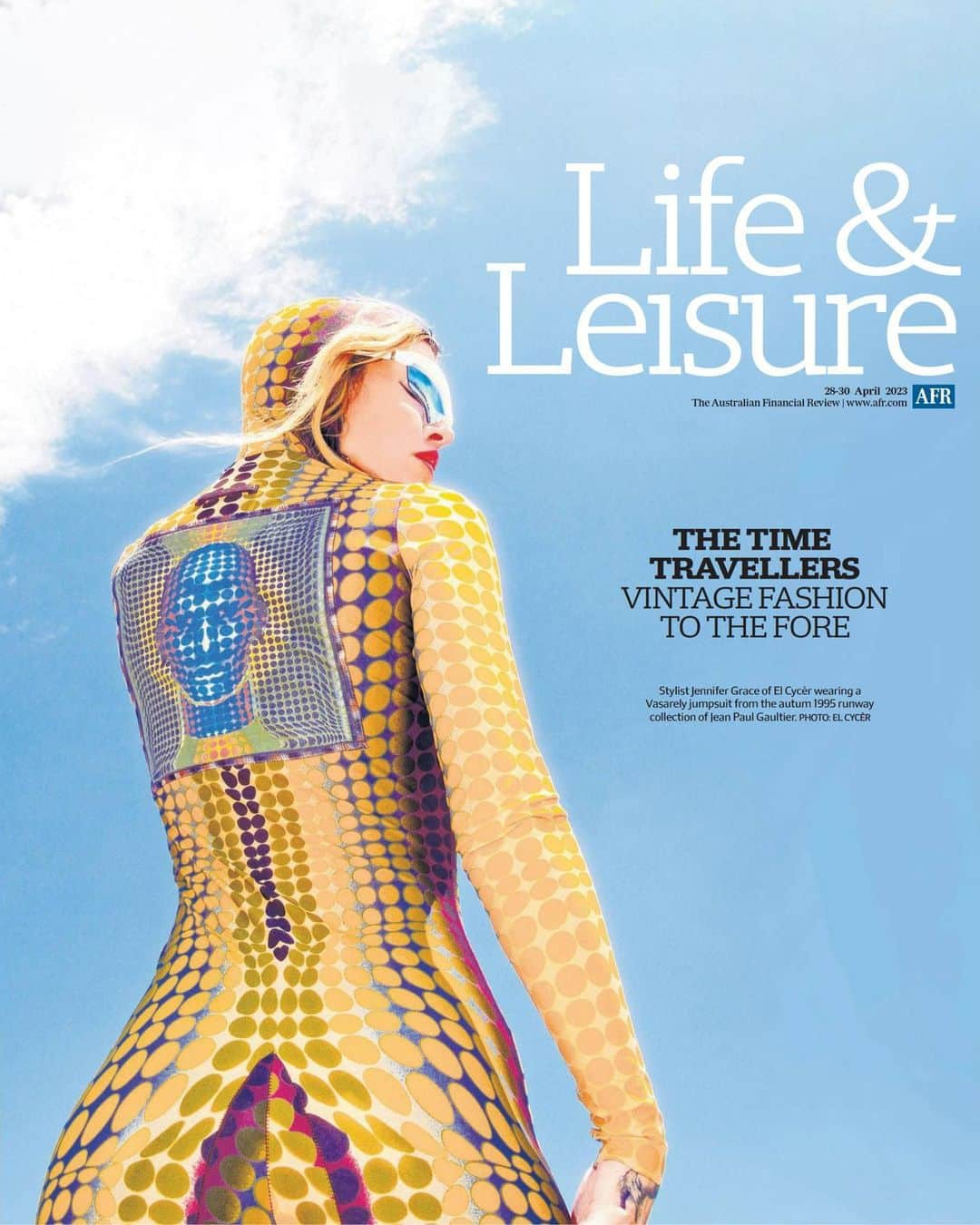 ジェニファー・グレースのインスタグラム：「Thank you, @eugeniekelly, for including my startup @elcycervintage and myself for your cover story regarding women reinvigorating vintage fashion @financialreview」