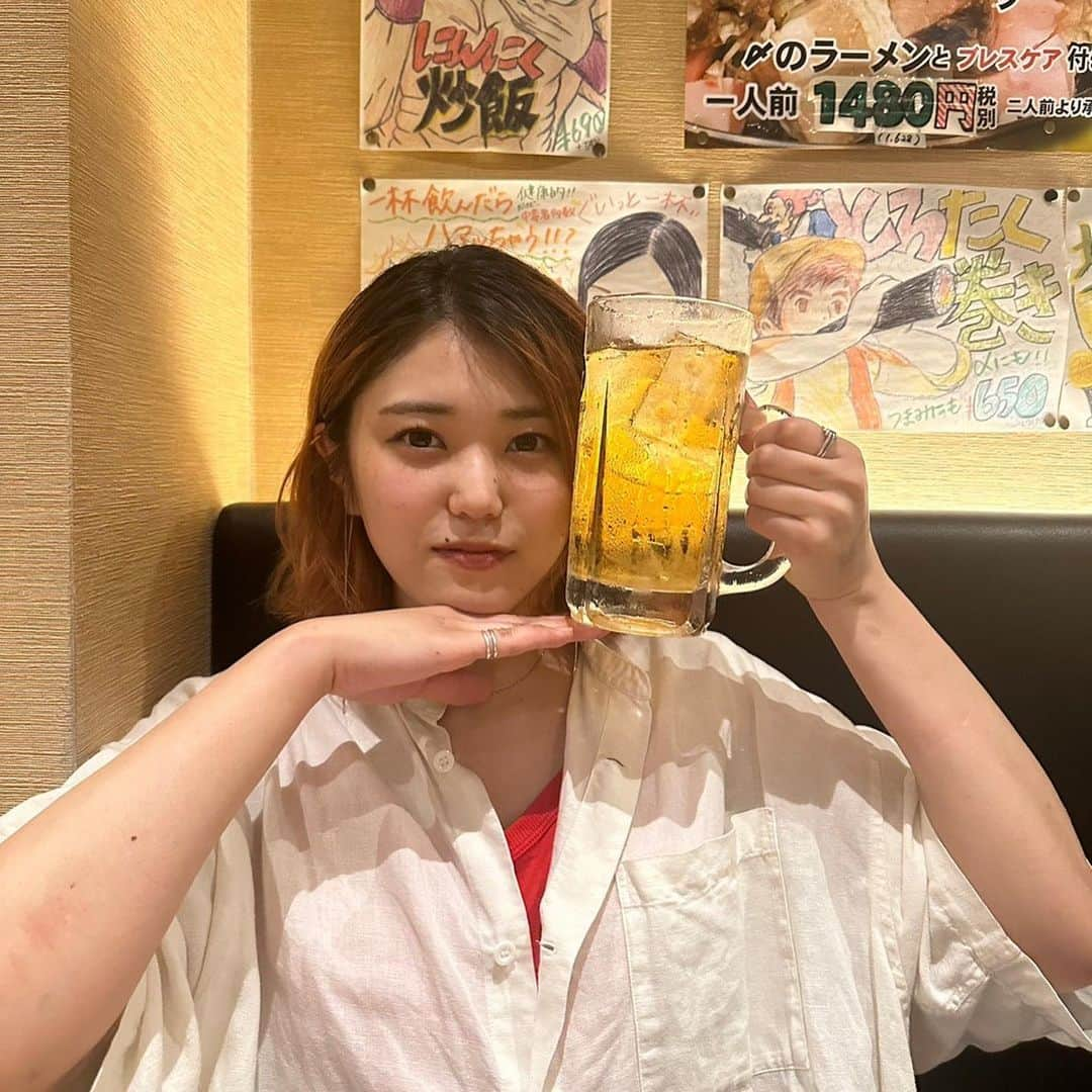 よしかわなみさんのインスタグラム写真 - (よしかわなみInstagram)「もしや誤差❔😳🍺❔❔ お魚見て音楽浴びてモツ鍋食べた日  #happyday」5月1日 3時53分 - _chocoichi56_