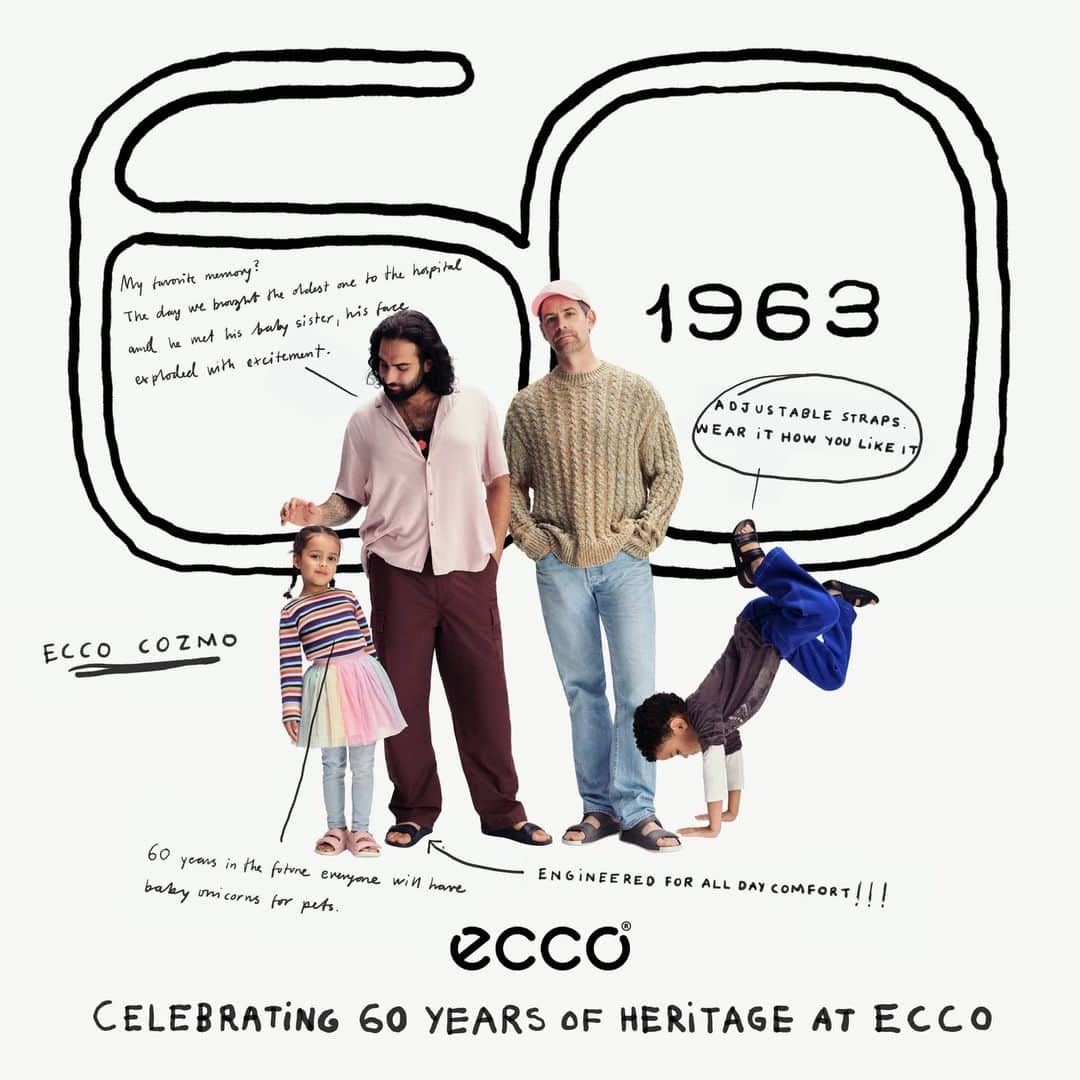 エコーのインスタグラム：「Anniversary edition ECCO COZMO 60 KIDS. Crafted from ECCO Organic -Tanned Leather – metal-free and compostable.  For more on Organic-Tanned Leather (ISO 15115:2019(E)), link in bio.」
