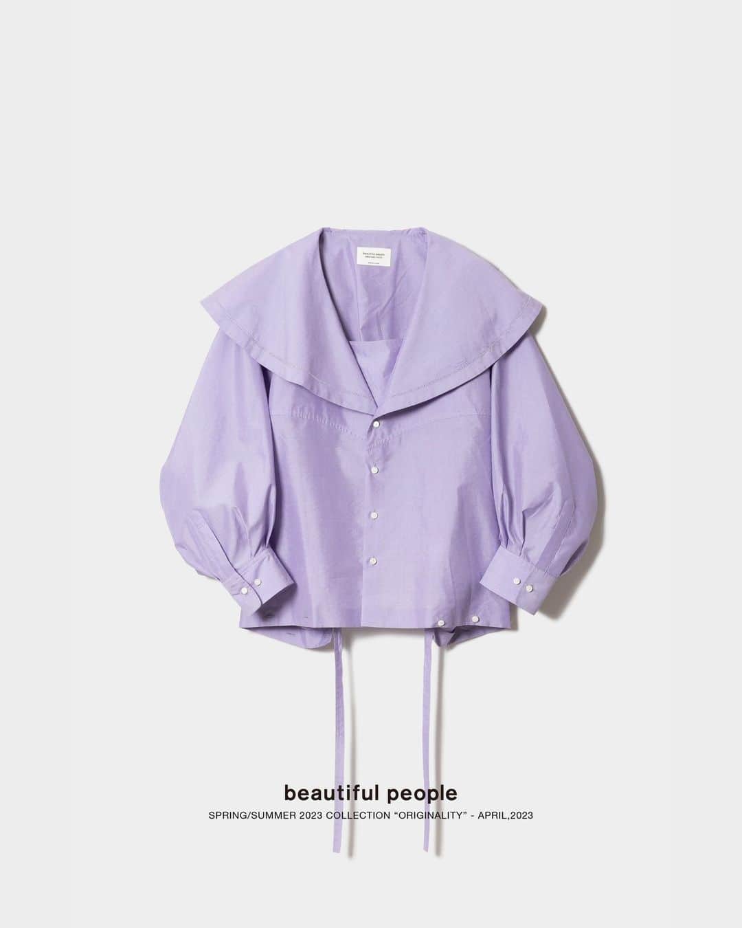 のインスタグラム：「#PURPLE #PINK #RED #CORAL #LAVENDAR⁠ ⁠ beautiful people Spring/Summer 2023 collection⁠ "Originality"⁠ ⁠ ⁠ www.beautiful-people.jp⁠ ⁠⁠ ー⁠ ⁠ ■ 青山店⁠⁠⁠⁠ 東京都港区南青山3-16-6⁠⁠⁠⁠ ⁠⁠⁠⁠ ■ 新宿伊勢丹店⁠ 伊勢丹新宿店本館2階　⁠⁠⁠⁠TOKYOクローゼット/リ・スタイルTOKYO⁠⁠⁠⁠ ⁠⁠⁠⁠ ■ 渋谷PARCO店⁠ 渋谷パルコ2階⁠ ⁠ ■ ジェイアール名古屋タカシマヤ店⁠ ジェイアール名古屋タカシマヤ4階　モード＆トレンド「スタイル＆エディット」⁠⁠⁠⁠ ⁠⁠⁠⁠ ■⁠阪急うめだ店⁠ 阪急うめだ本店3階　モード⁠⁠⁠⁠ ⁠ ■Online store⁠ www.beautiful-people.jp⁠ ⁠ ■Global Online store⁠ www.beautiful-people-creations-tokyo.com⁠ ⁠ #beautifulpeople⁠⁠⁠ #creationstokyo #Originality #23PS #23Spring #23SS #23Summer #SideC #DOUBLEEND ⁠」