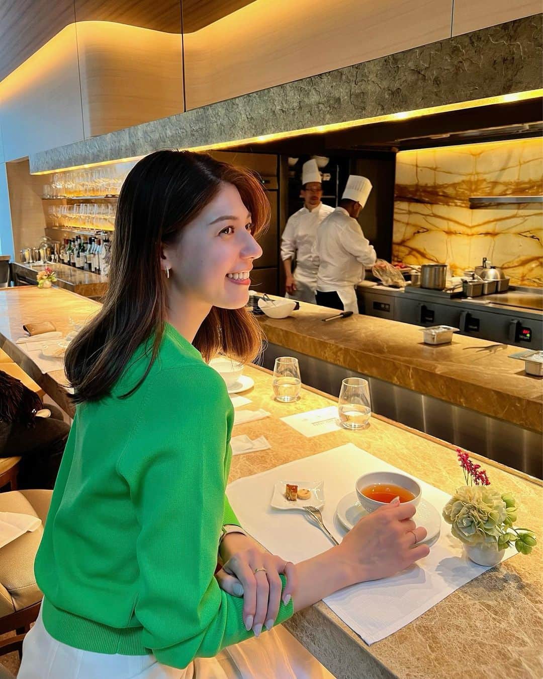 寺内千穂のインスタグラム：「⁡ ずっと行ってみたかったお店🪄 友人の結婚祝いで使用しました🫶 ⁡ お料理もスタッフの方も雰囲気も。 どれも素晴らしかった🥂🤍 ⁡ #ジャンジョルジュ東京 #happywedding #六本木 #jeangorgestokyo #ny」