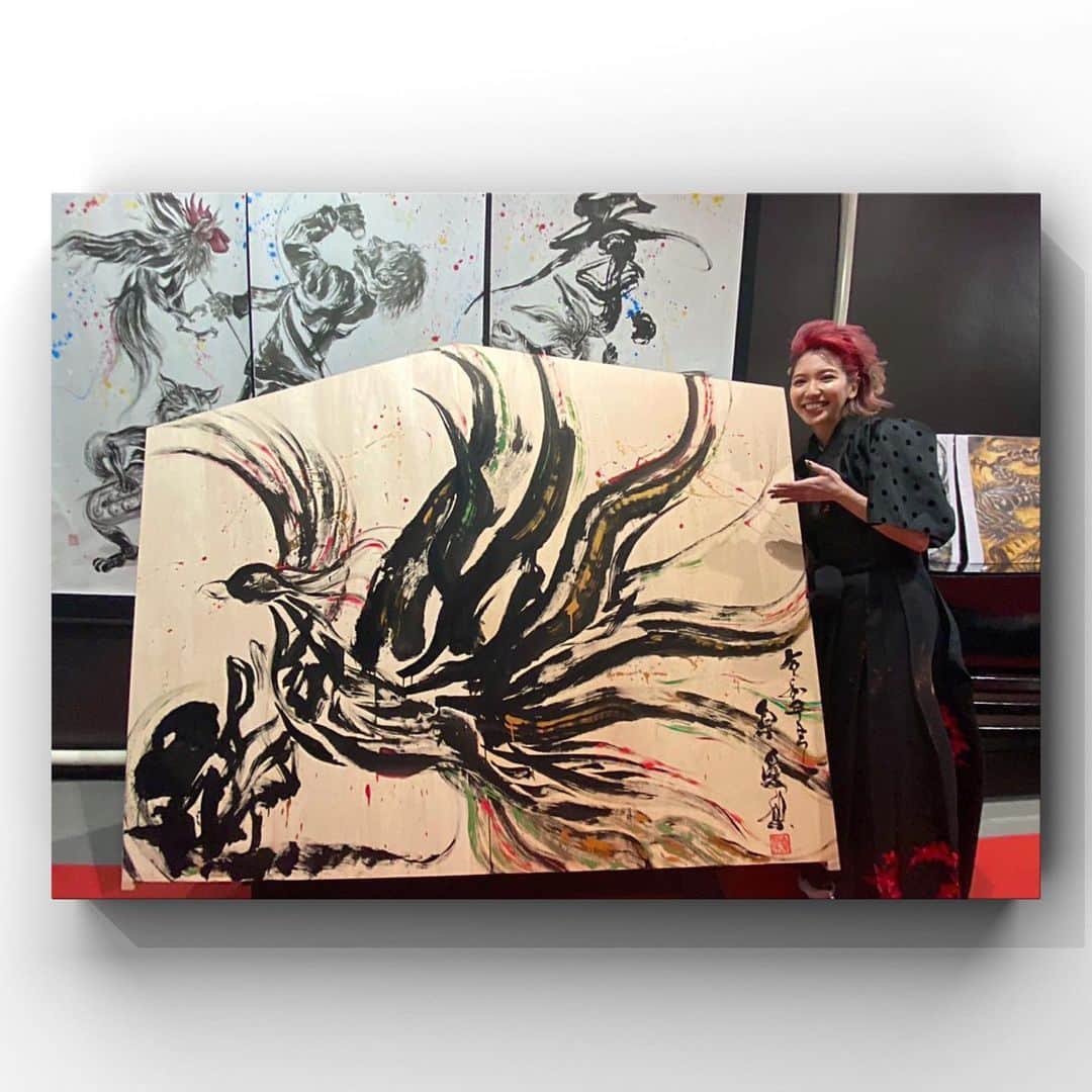原愛梨さんのインスタグラム写真 - (原愛梨Instagram)「This is a piece of calligraphy artwork ...